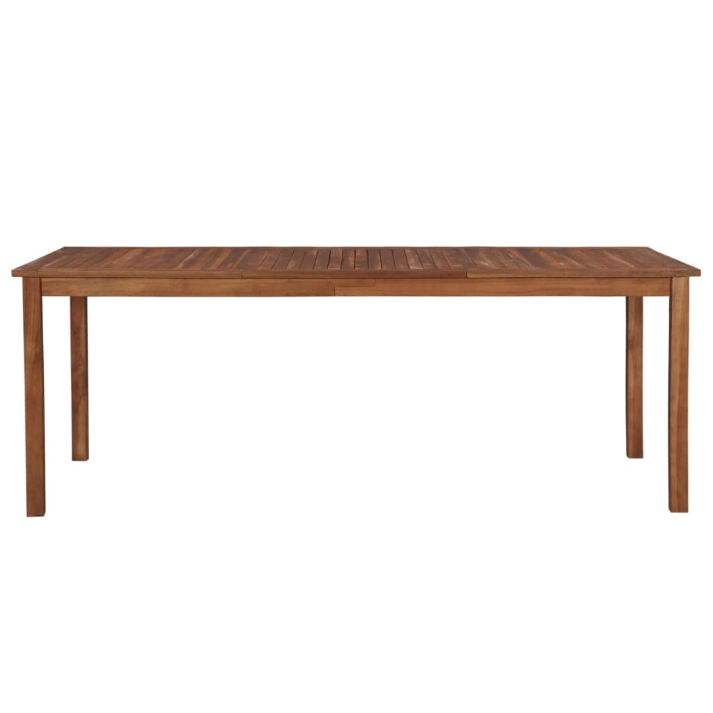 Premium Acacia Wood Outdoor Dining Table - Patio, Garden, Deck, Porch, Lawn, Backyard, Balcony Furniture for Al Fresco Dining & Entertaining