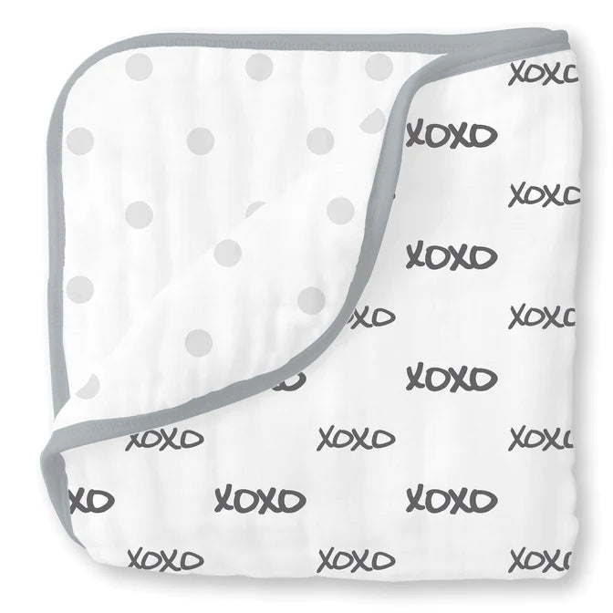 Premium Muslin Luxe Baby Blanket - Ultra Soft Black Swaddle Blanket for Newborns & Infants | Perfect for Nursery, Stroller & Photo Shoots | BGB 0028