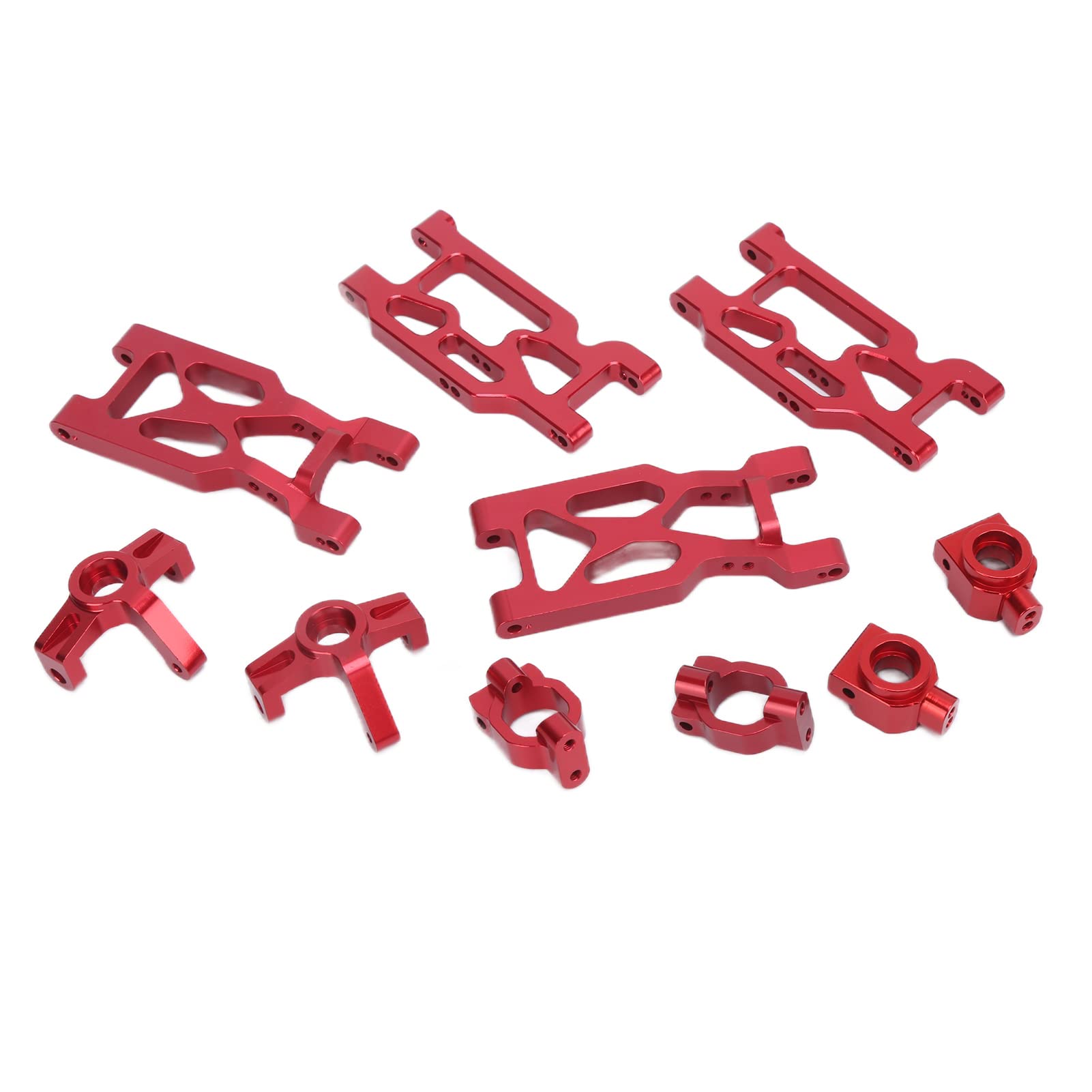 SPYMINNPOO 4pcs Aluminum Alloy RC Swing Arms Set - Front & Rear Suspension Replacement Parts for 1/10 Scale RC Cars | Durable Off-Road Racing & Crawler Upgrade Accessories