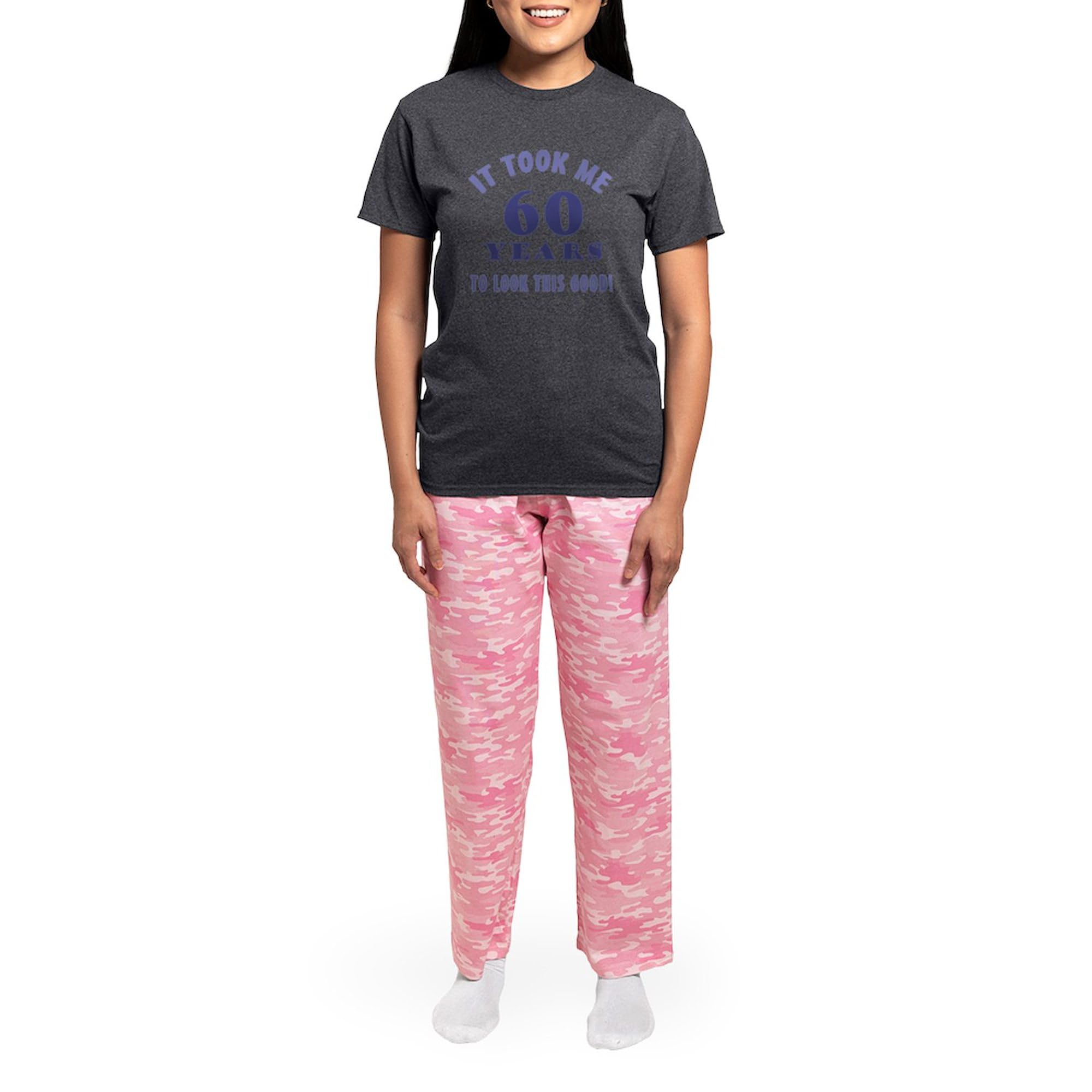 Funny 60th Birthday Gag Gift for Women - Novelty Pajama Set in Charcoal | Comfortable Lounge Wear for Birthday Parties & Relaxation