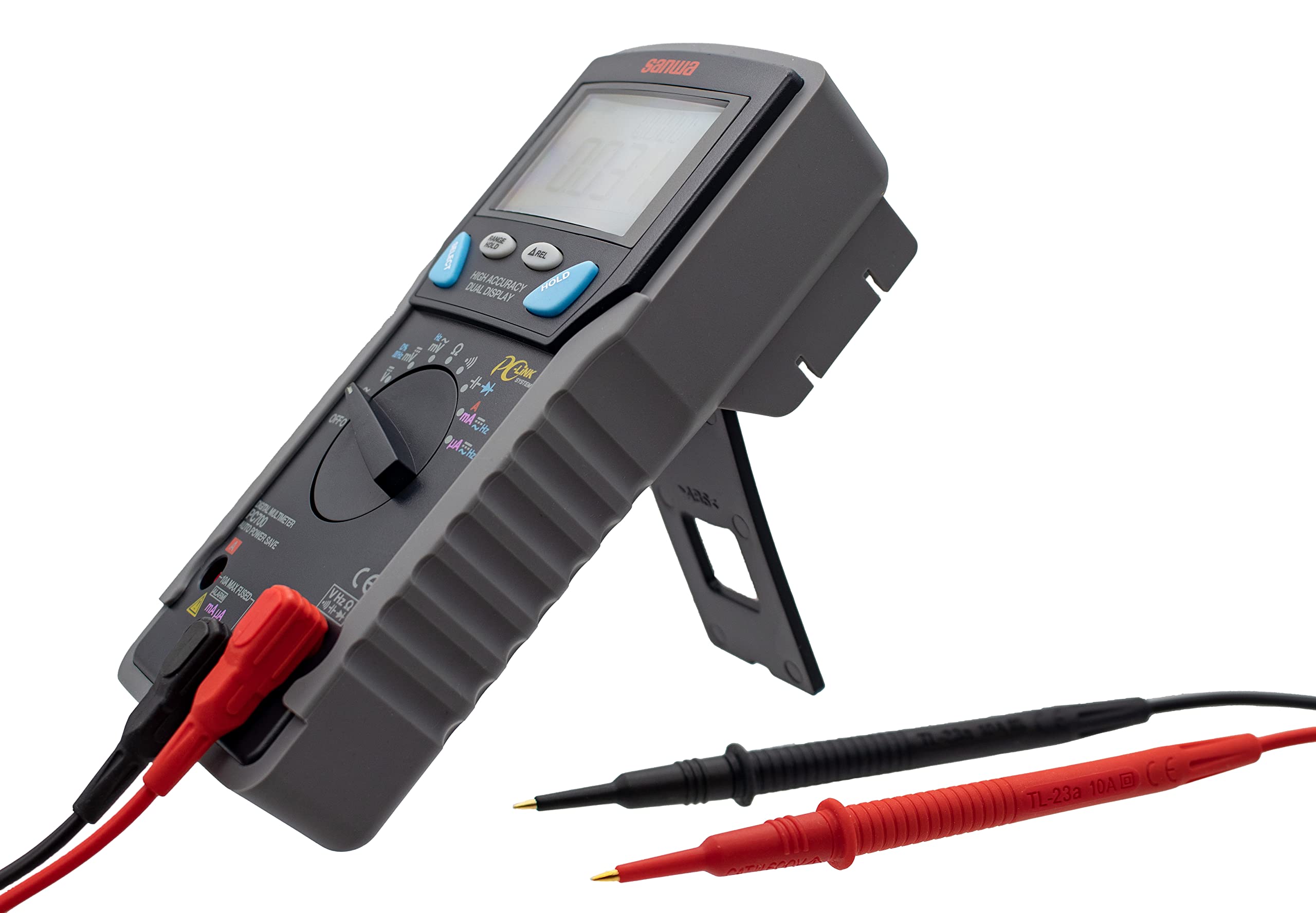 Sanwa PC700 Digital Multimeter - True RMS Auto-Ranging Multitester for AC/DC Voltage, Current, Resistance - Perfect for Electricians, DIY Home Repairs & Automotive Diagnostics