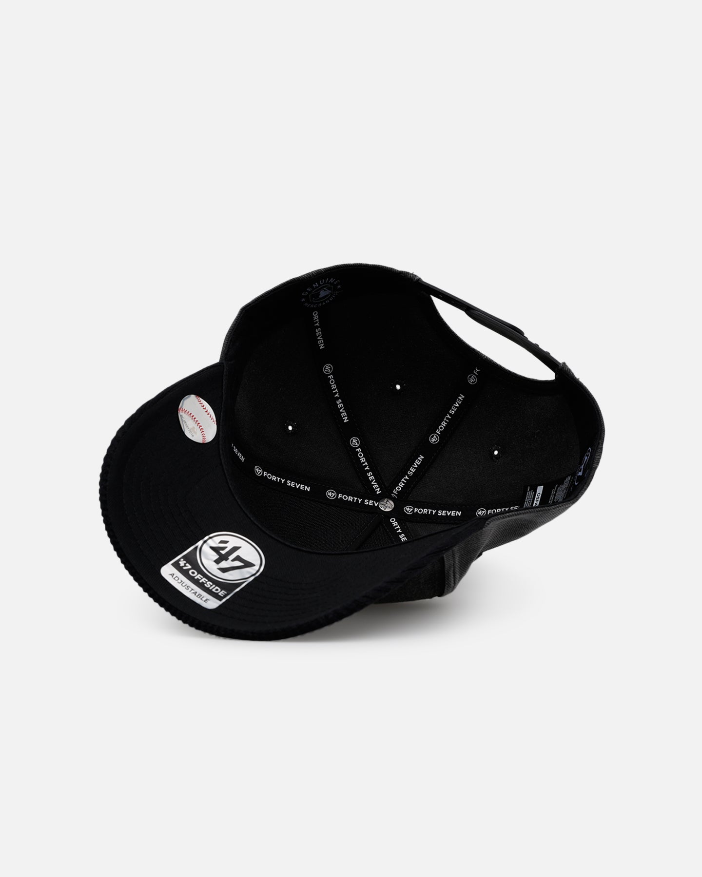 47 Brand San Diego Padres Apollo Corduroy Snapback Hat - Black Adjustable Baseball Cap for Men & Women | Perfect for Baseball Games, Streetwear & Casual Outfits