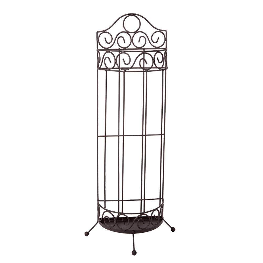 QTQHOME White Iron Art Semicircle Umbrella Stand - Durable Household & Office Umbrella Holder for Folding Umbrellas - Perfect for Entryway, Porch, and Mudroom Organization