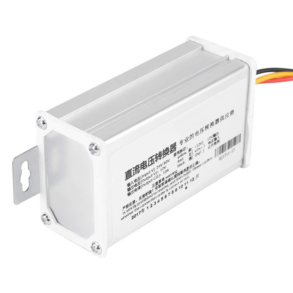 24V-60V to 12V 10A 120W DC-DC Converter for Electric Scooters & Bikes - Power Adapter for LED Lights, Horns, and Accessories - Perfect for DIY E-Scooter and E-Bike Upgrades
