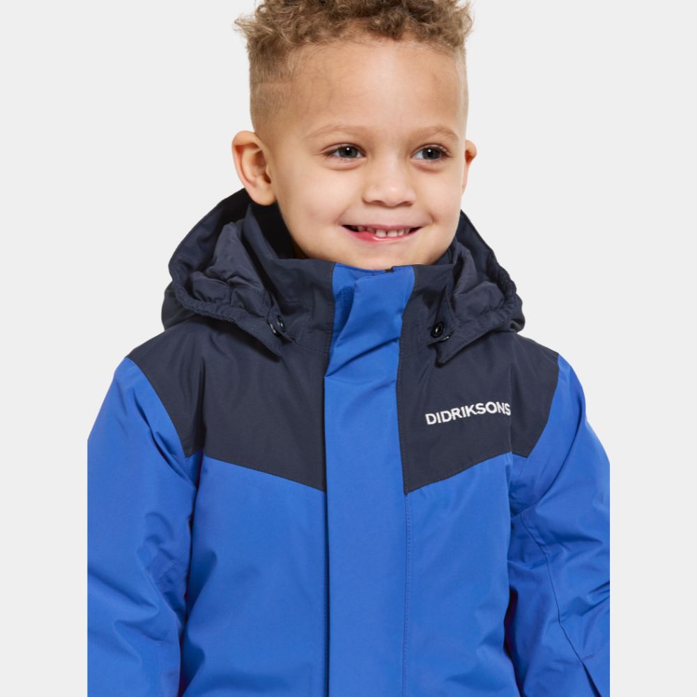 Didriksons Skare Kids Ski Jacket & Pants Set - Waterproof Winter Snowsuit for Boys & Girls, Caribbean Blue - Perfect for Skiing, Snowboarding & Outdoor Winter Activities