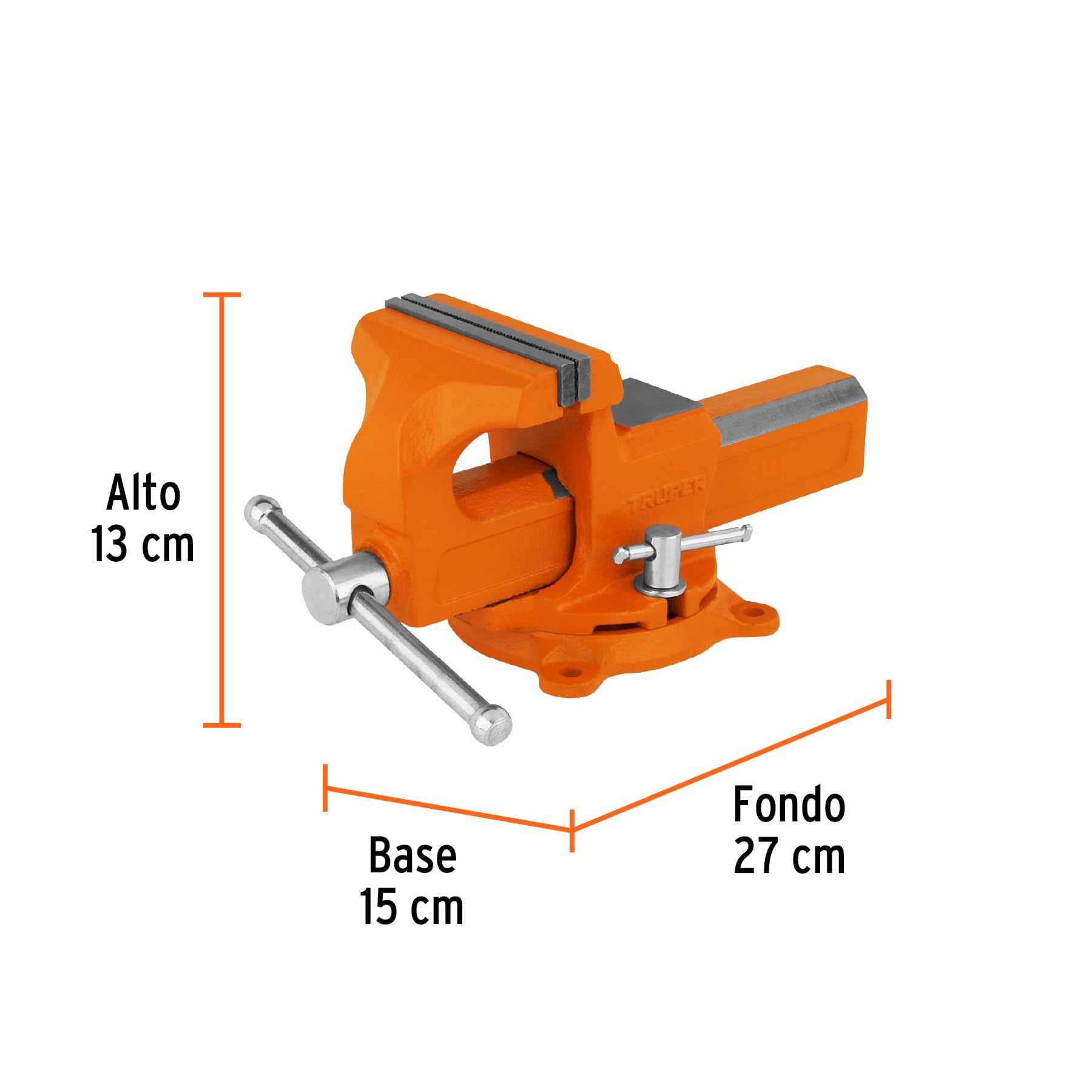 Premium European Style Nodular Iron Vise 4 Inch - Heavy Duty Workbench Clamp for Woodworking, Metalworking & DIY Projects