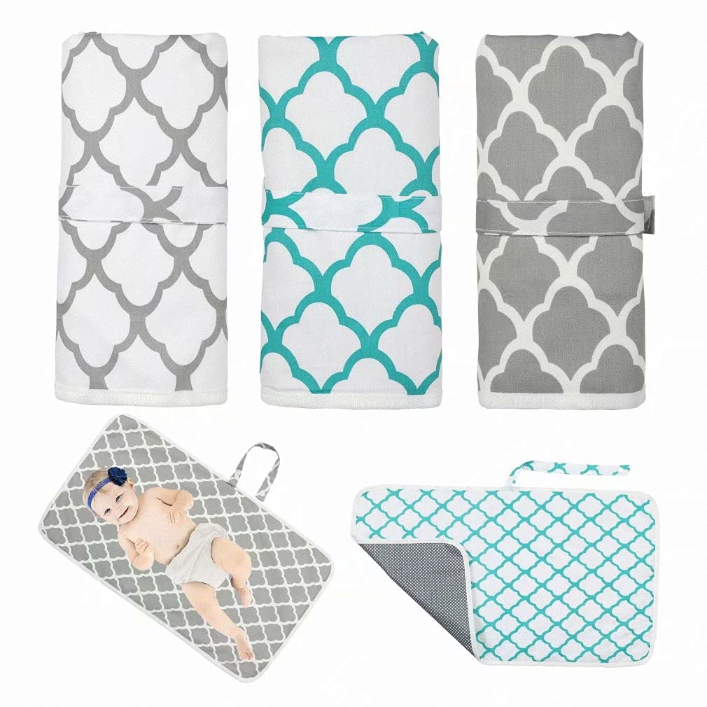 Washable Reusable Breathable Diaper Changing Pad - Portable Travel Baby Changing Mat for Infants - Perfect for Nursery, Daycare & On-the-Go Diaper Changes