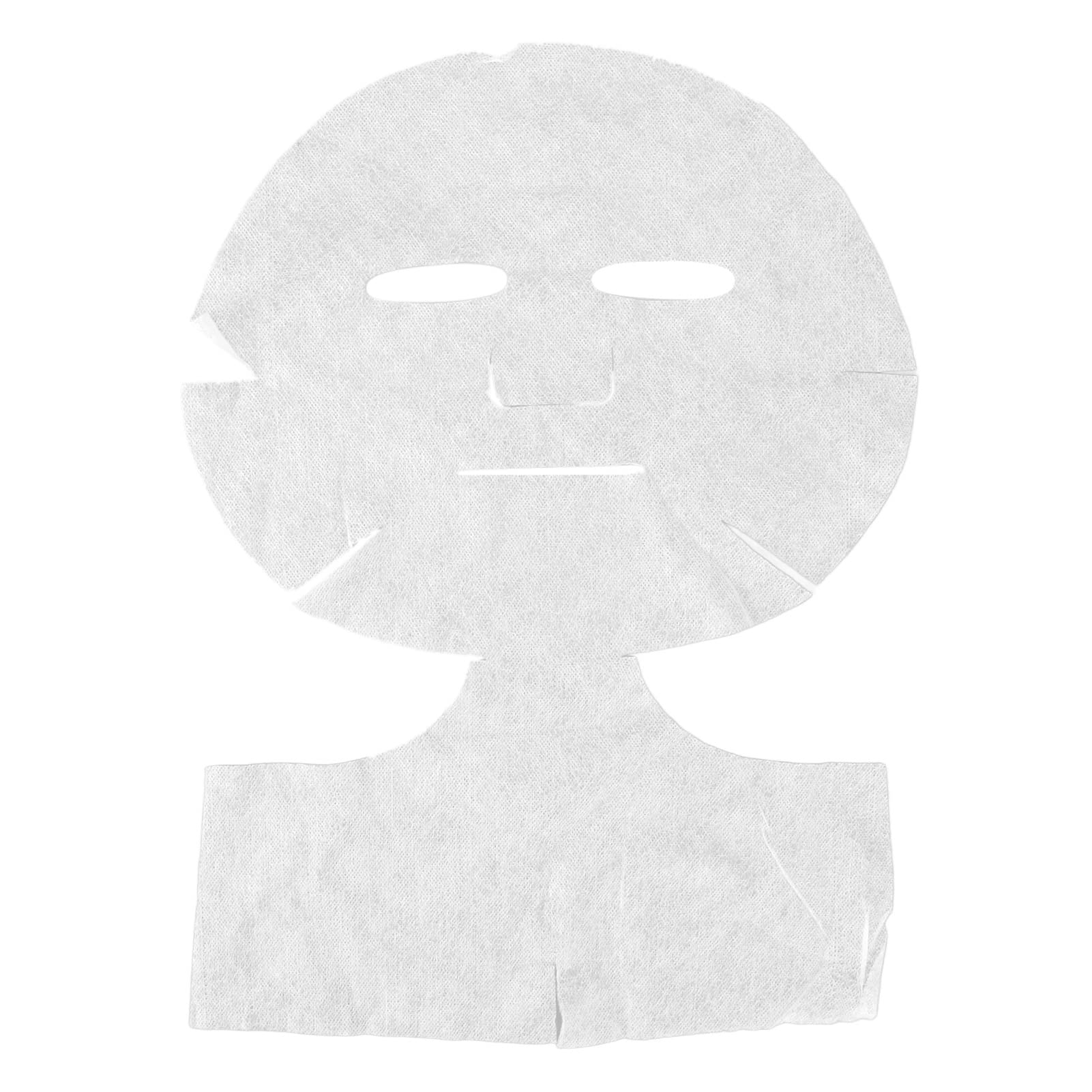 50 Pcs Disposable Facial & Neck Mask Paper Sheets - White Pre-Cut DIY Silk Fiber Spa Mask for Skin Care | Hydrating, Whitening & Anti-Aging | Perfect for Home Spa, Salon & Beauty Treatments
