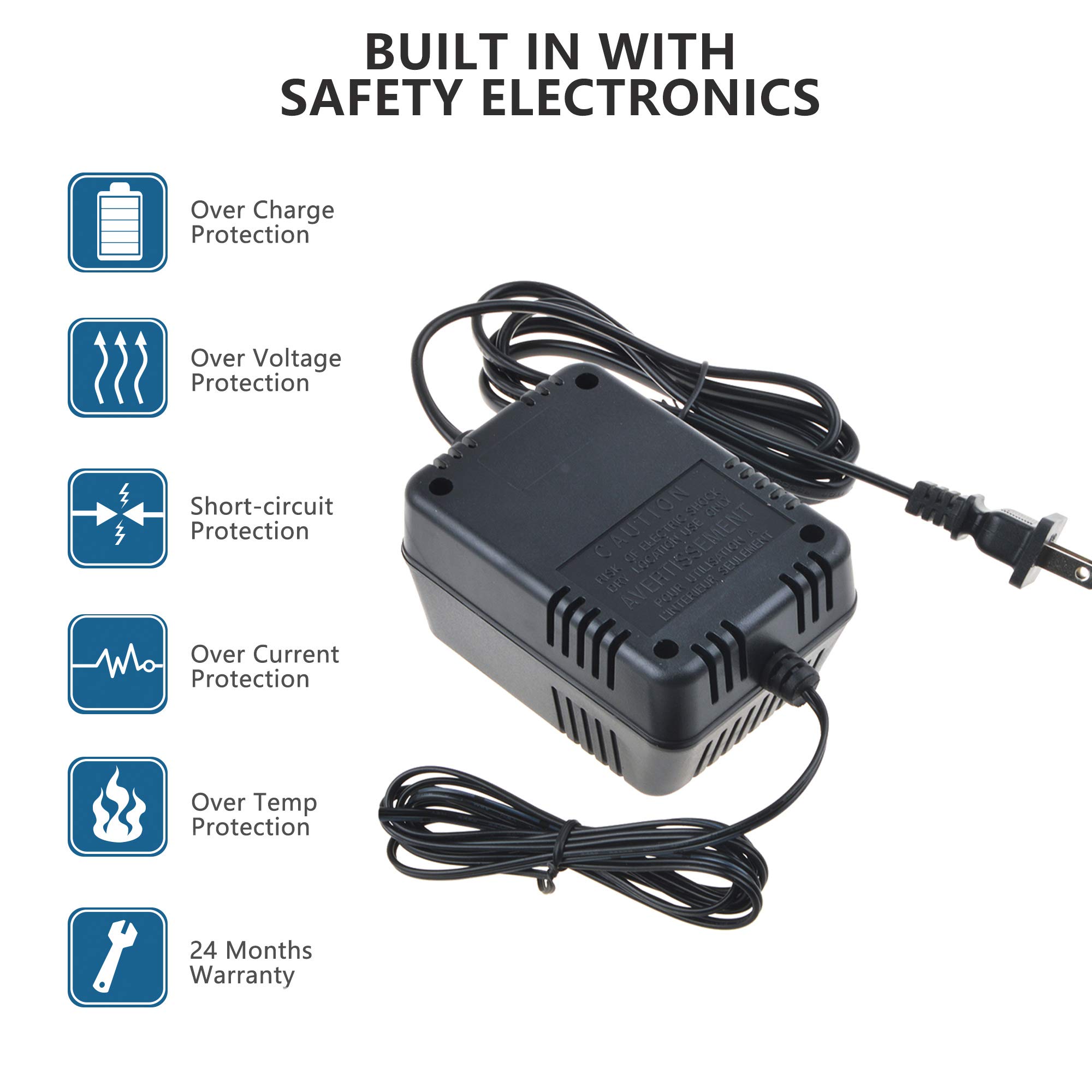 14V AC/DC Adapter Replacement for PetSafe Wireless Fence System - Compatible with Models 57A-14-1800, S402-855 - 14VAC 1800mA Power Supply Charger - Perfect for Pet Containment Systems and Outdoor Dog Fences