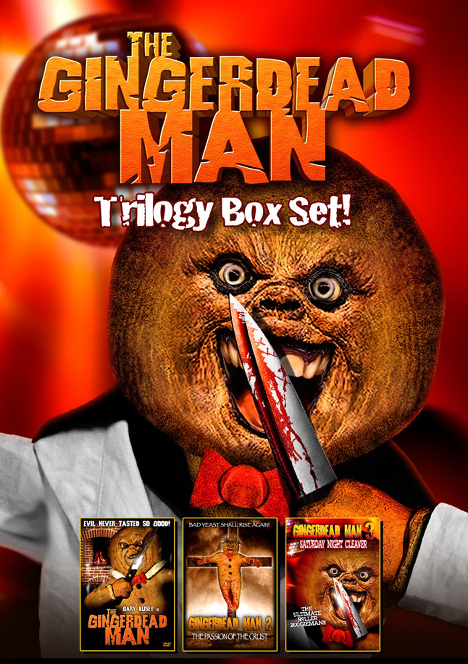 Gingerdead Man Trilogy DVD Box Set - Horror Comedy Movie Collection for Halloween, Movie Nights & Gift Giving