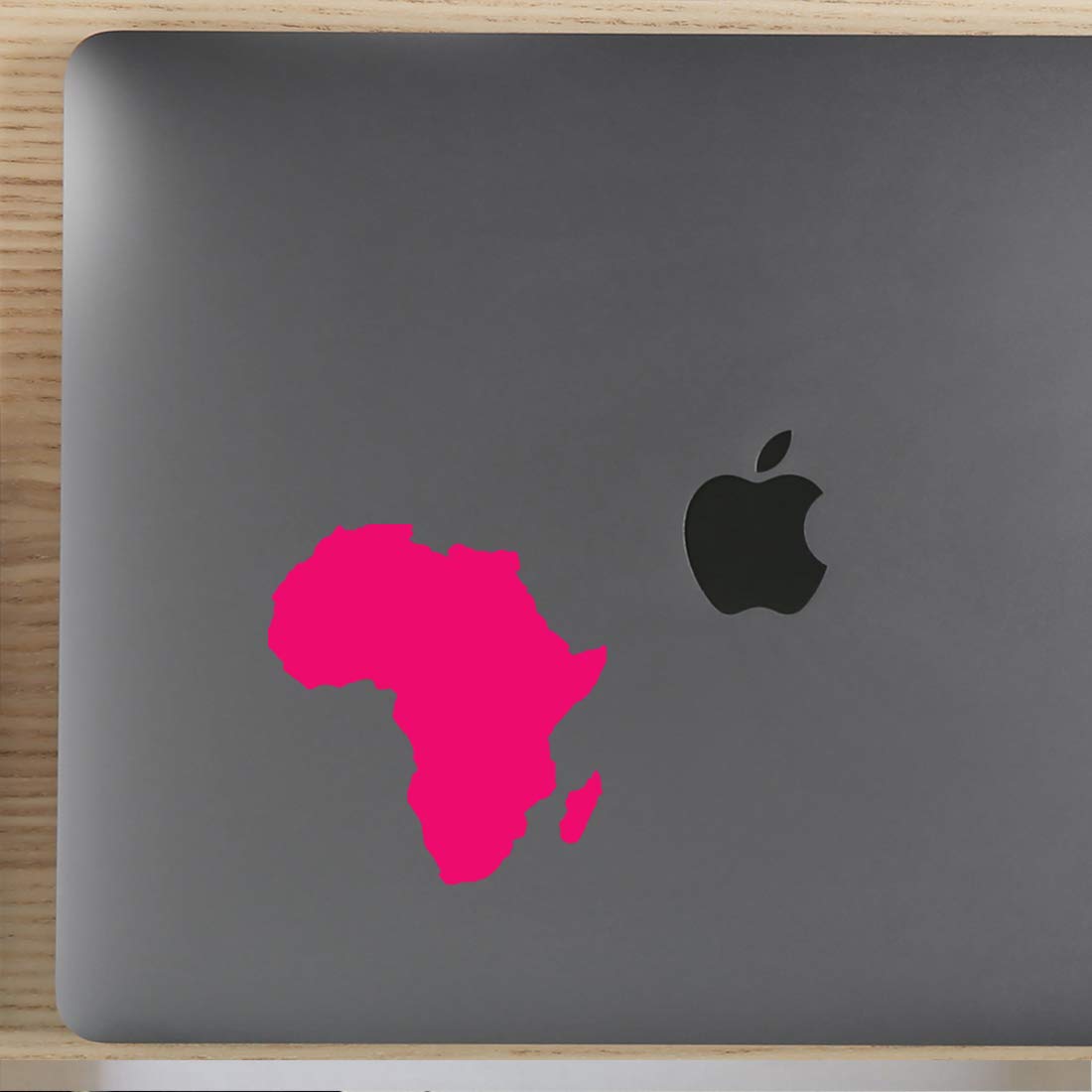 Premium Pink Africa Map Silhouette Vinyl Decals (Set of 2) - Waterproof Stickers for Laptop, Phone, Helmet, Car Window, Mug & Wall Decor - Perfect for Travel Enthusiasts & Home Office Decoration