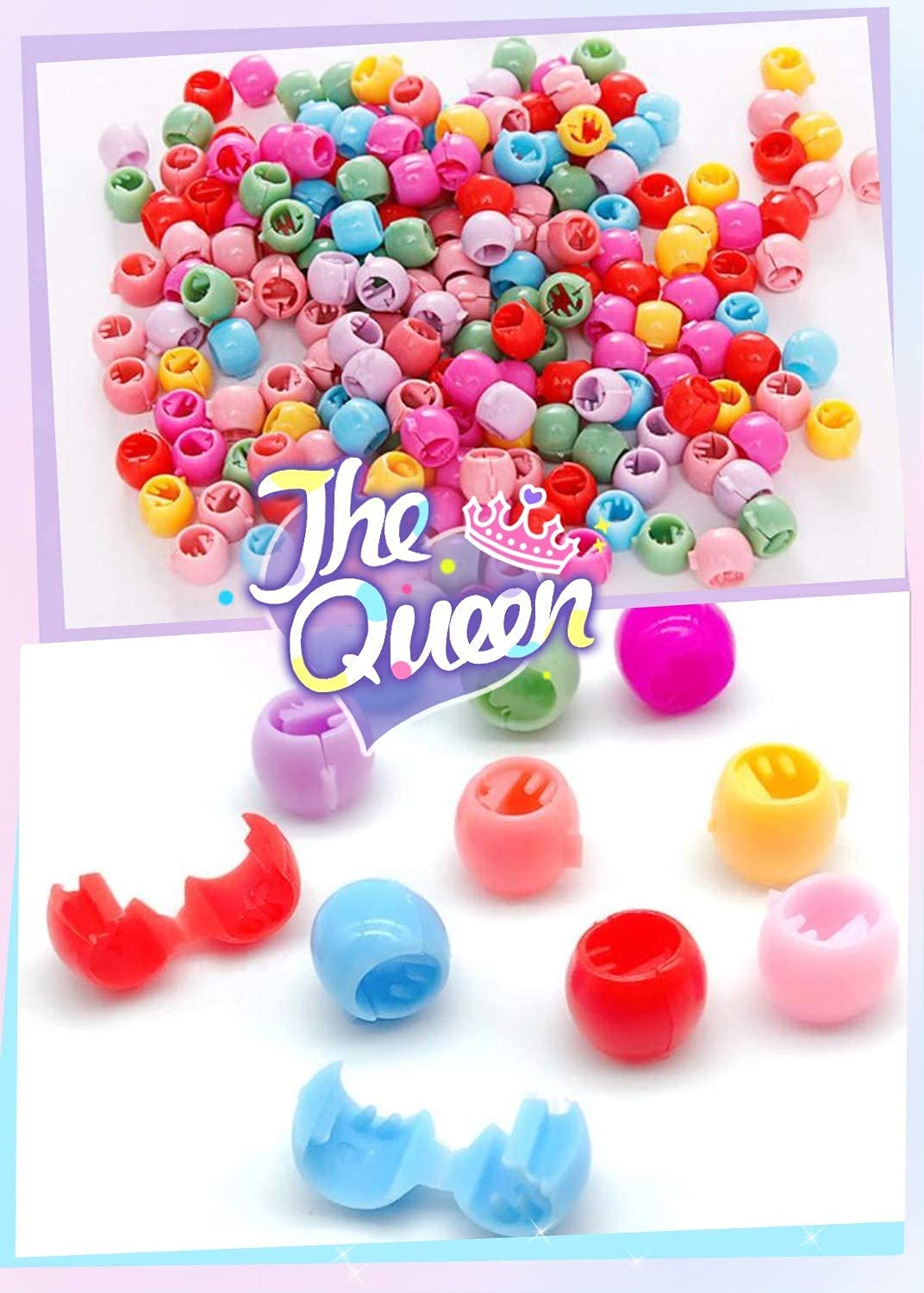 100 Pcs Mini Rainbow Hair Clips & Tiny Claw Clips for Braids - Cute Hair Accessories for Girls & Women - Perfect for School, Parties & Daily Styling
