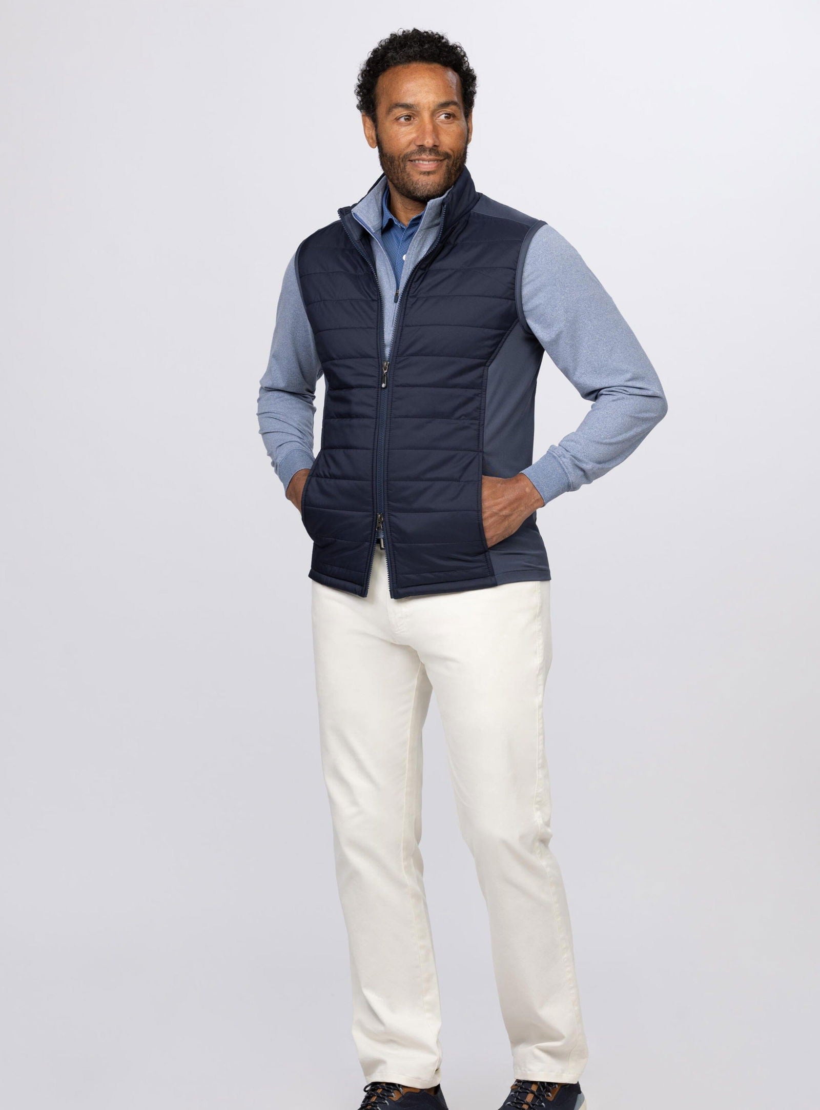 Men's Lightweight Fusion Quilted Vest - Water-Resistant Puffer Jacket for Outdoor Hiking, Camping & Winter Layering | Warm Insulated Bodywarmer for Cold Weather