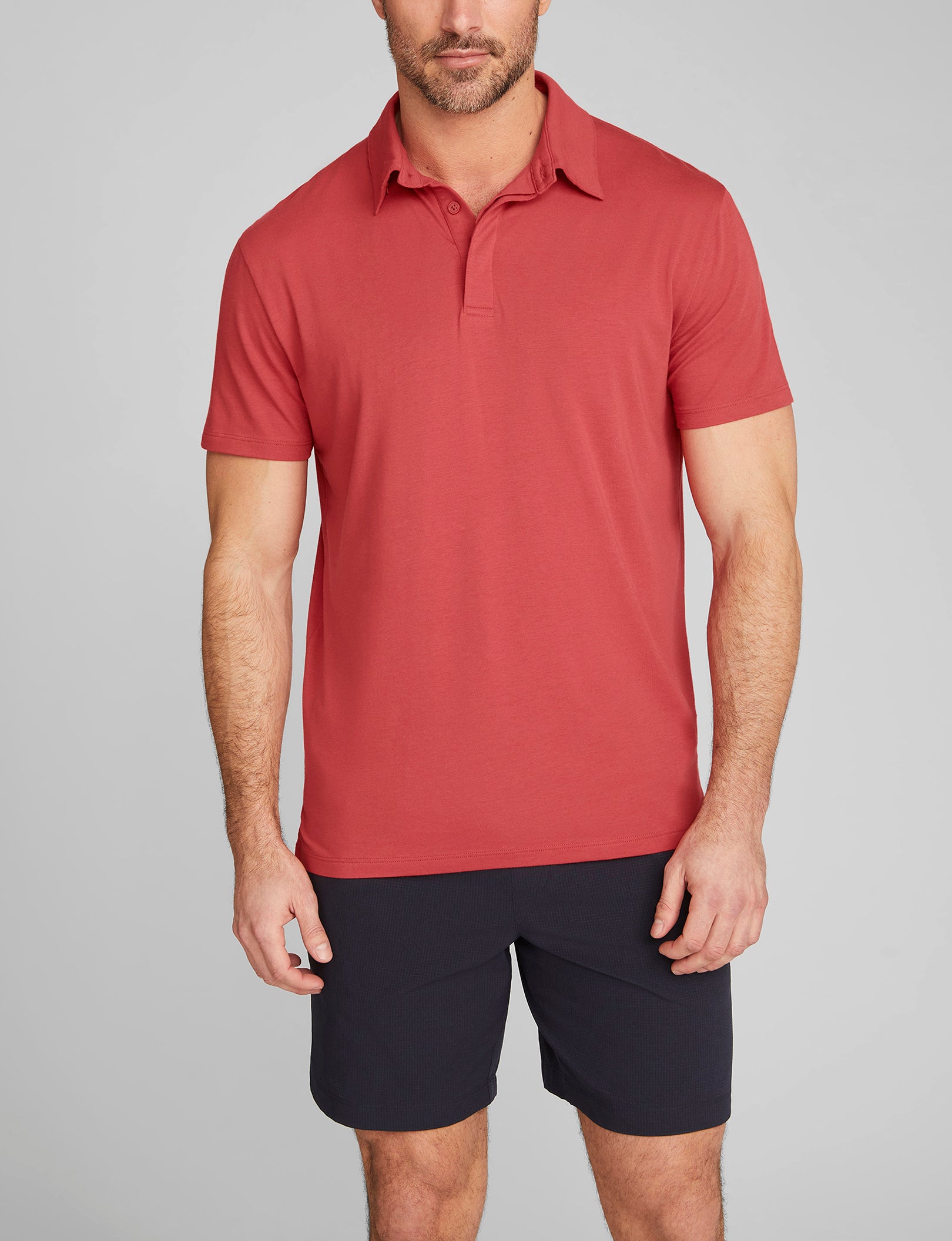 Second Skin Comfort Polo Shirt for Men - Ultra Soft Breathable Fabric for Work, Golf & Casual Wear