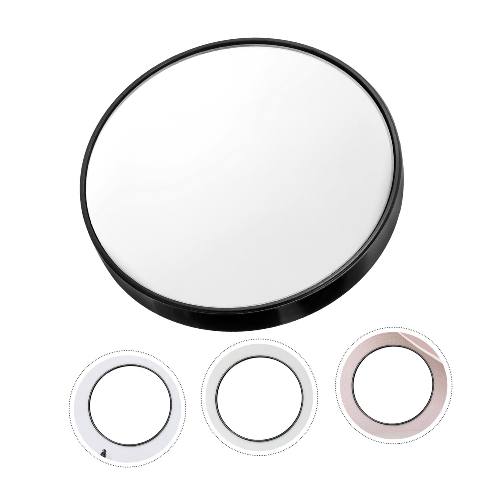 10x Magnifying Makeup Mirror - KALLORY Round Compact Cosmetic Mirror with 10x Magnification, Portable Pocket Mirror for Travel & Home Makeup Application, Eyebrow Tweezing, Eyelash Extensions & Skincare