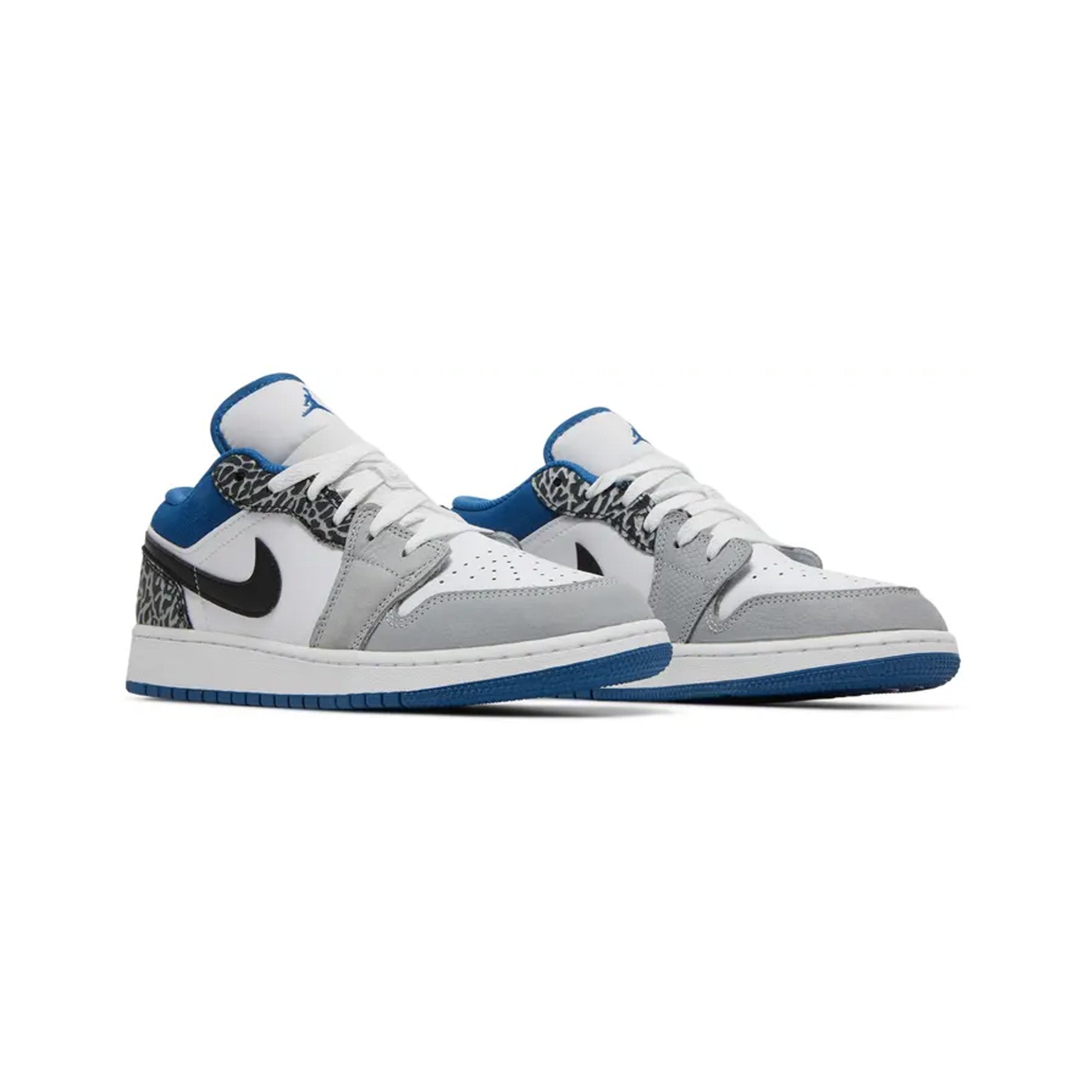 Air Jordan 1 Low SE 'True Blue' GS Sneakers for Women & Girls (2022) - Comfortable Basketball Shoes for Casual Wear & Street Style Fashion