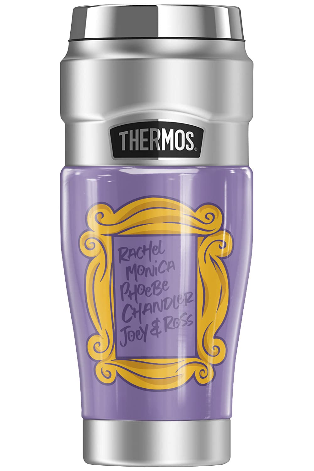 Friends Door Peephole THERMOS STAINLESS KING 16oz Stainless Steel Travel Tumbler - Vacuum Insulated Double Wall Thermal Mug for Coffee, Tea & Cold Drinks - Perfect for Office, Gym, Camping & Outdoor Activities