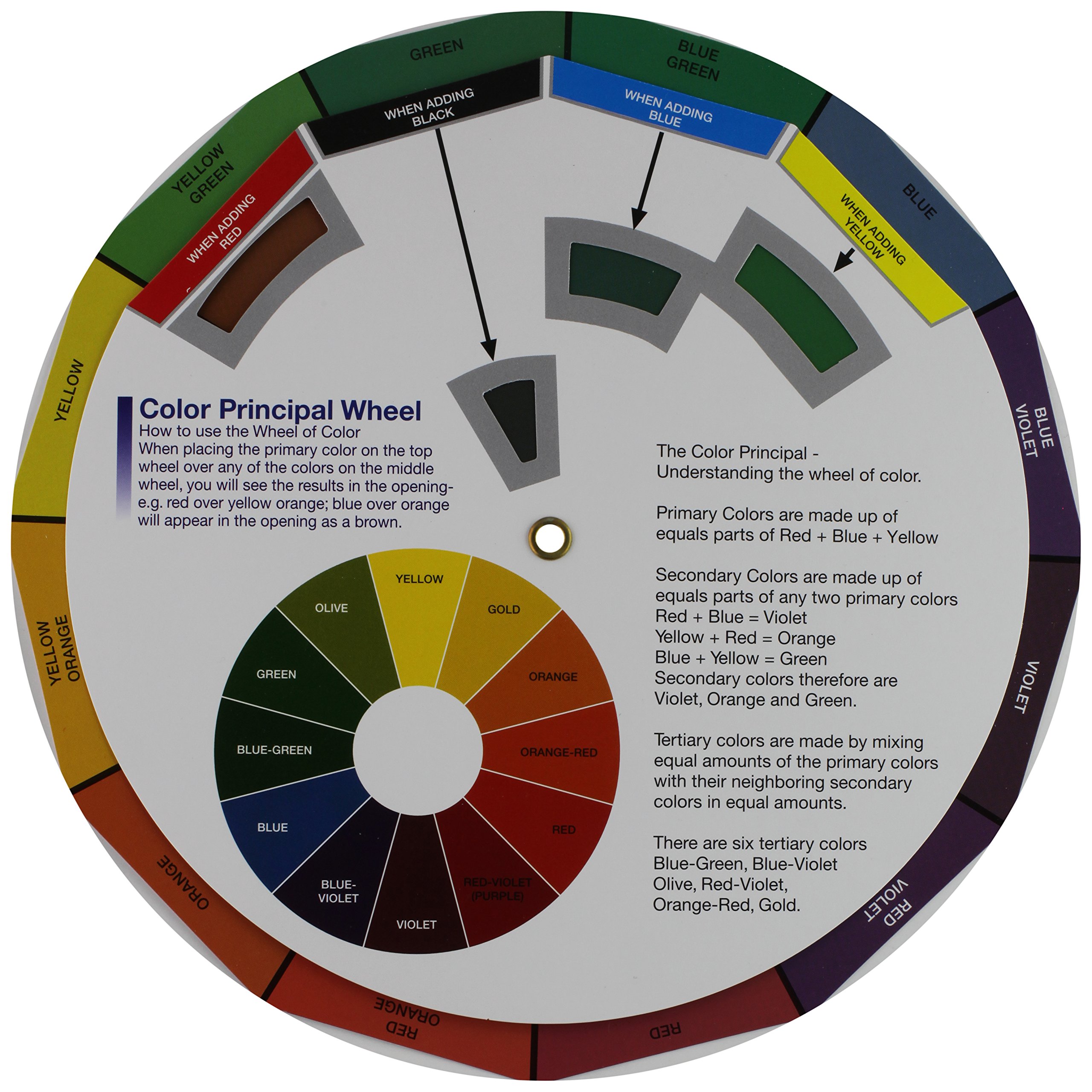Soft 'N Style Color Wheel - 12-Piece Professional Hair Dye Mixing Palette for Salon & DIY Styling - Perfect for Hair Artists, Cosmetologists & Home Use