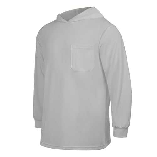 1pc Light Grey Hooded