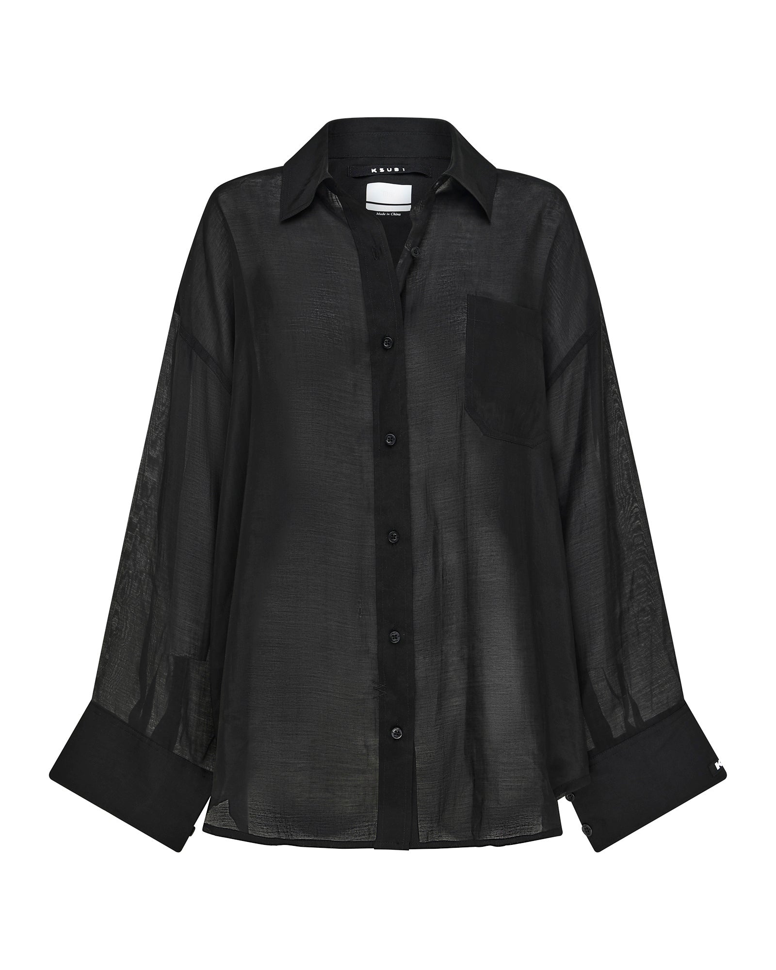 ASTRA LS Black Long Sleeve Shirt for Men - Comfortable Casual Wear for Work, Travel & Everyday Outfits