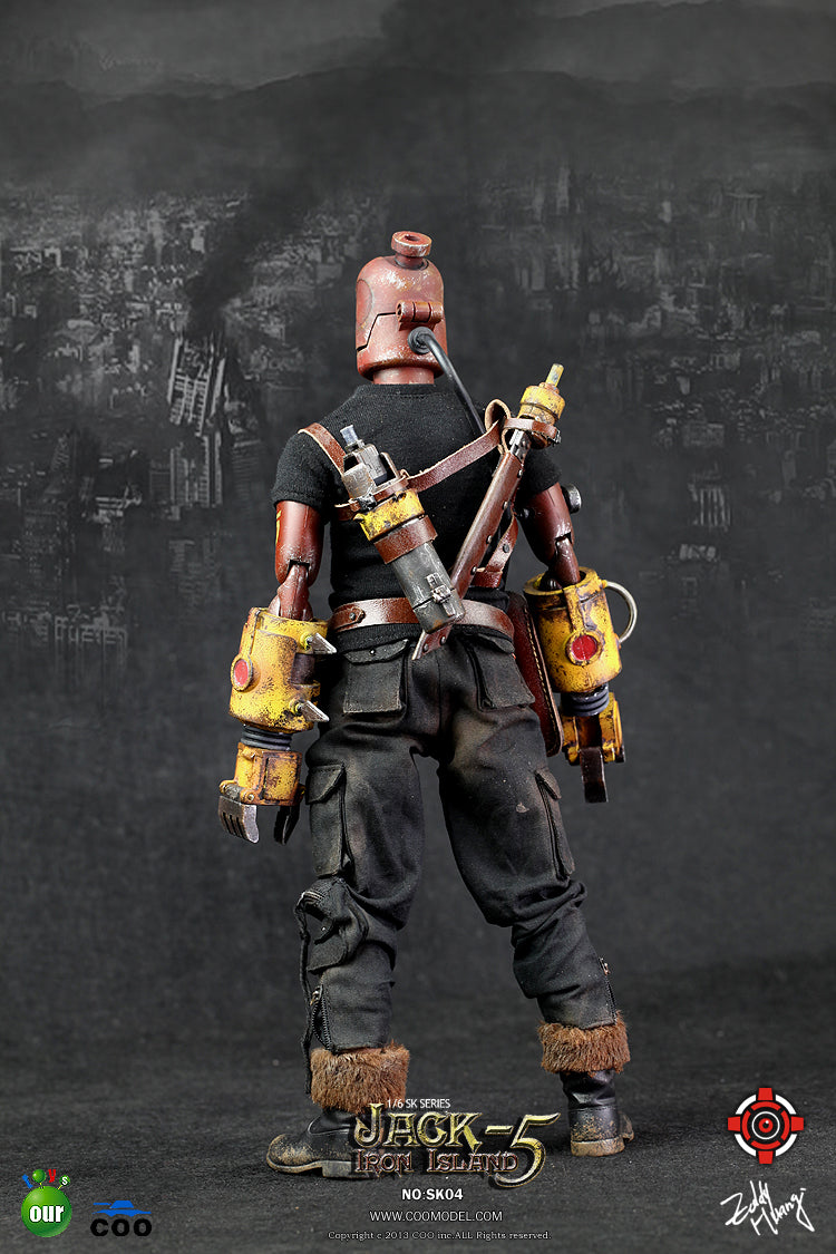 1/6 Scale Coo Model SK04 Iron Island Jack 5 Bucket Action Figure - Collectible Military Soldier Model for Display & Diorama Scenes