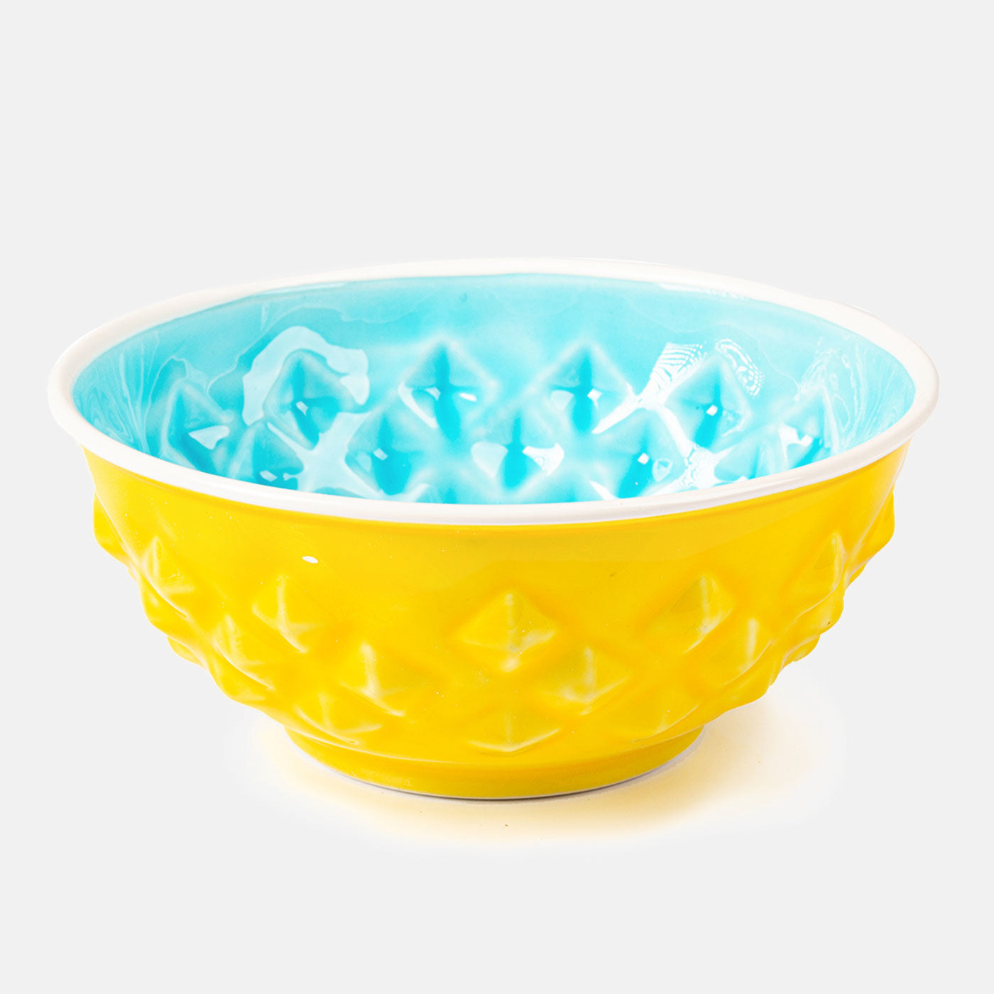 DWAM Lemon & Lime Food Bowl - BPA-Free, Eco-Friendly Serving Dish for Salads, Snacks & Party Appetizers - Perfect for Home, Picnics & Entertaining