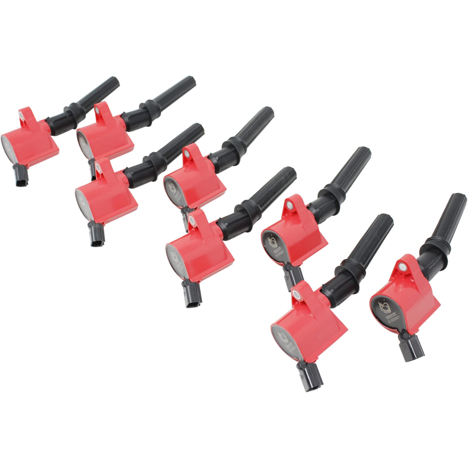 High Performance AIP Electronics Dragon Fire Ignition Coil Set of 8 - Compatible with 1998-2016 Lincoln Ford V8 V10 (OEM Fit C508-DF) - Perfect for Engine Tuning & Performance Upgrades