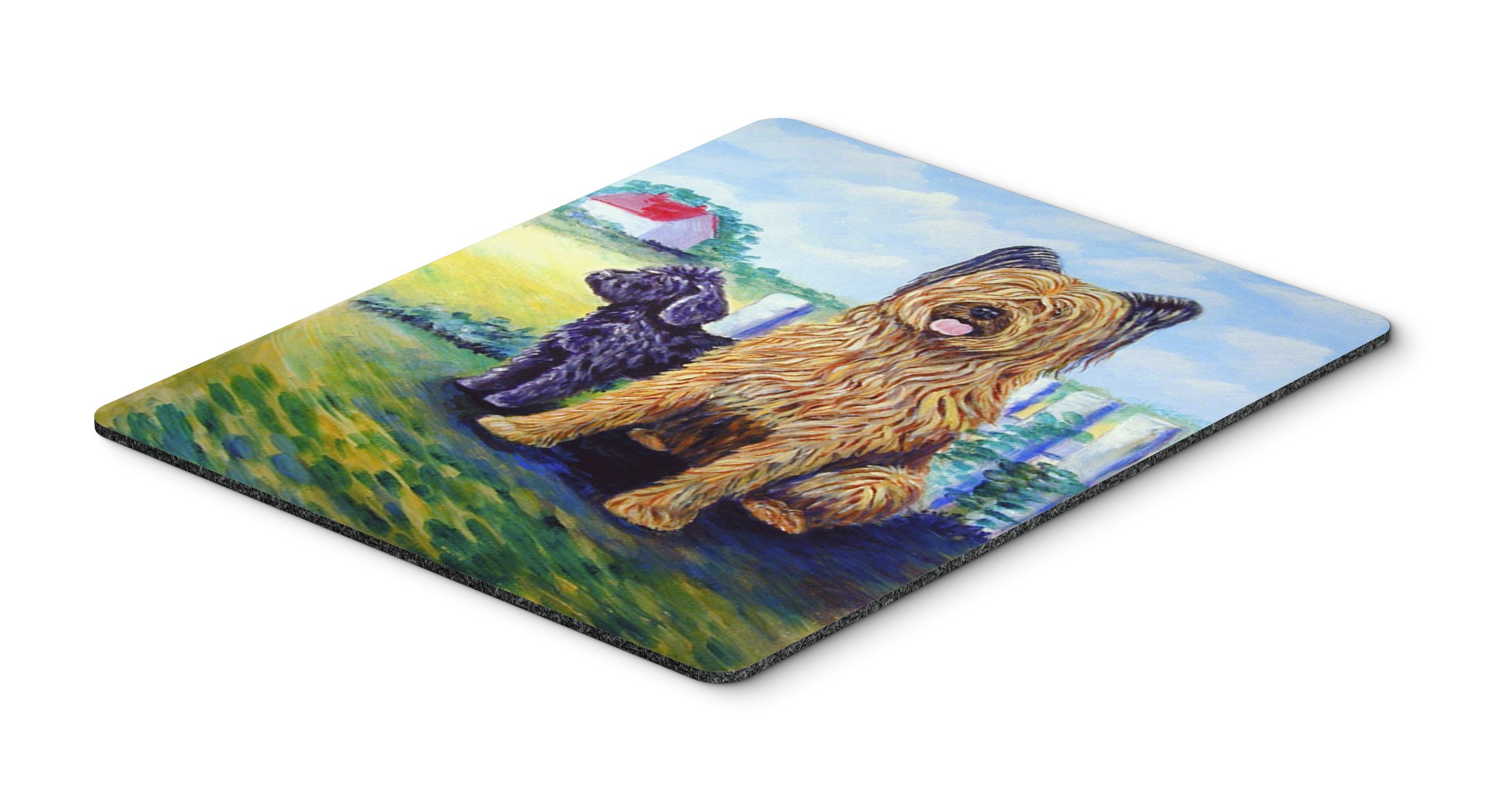 Caroline's Treasures 7092MP Briard Mouse Pad - Large Washable Non-Slip Desk Mat for Home Office, Gaming & Computer Work | Perfect for Laptops, Hot Pads & Trivets | Ideal Workspace Accessory for Comfort & Style