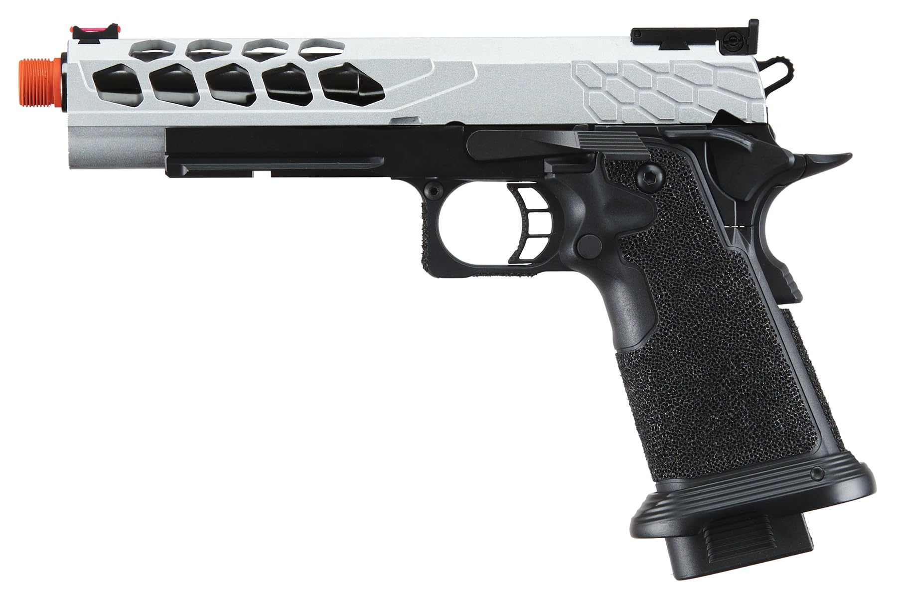 Lancer Tactical Airsoft Pistol STRYK Hi-Capa 5.1/4.3 Full Metal Gas Blowback GBB - 330 FPS for Competitive Airsoft Matches & Tactical Training