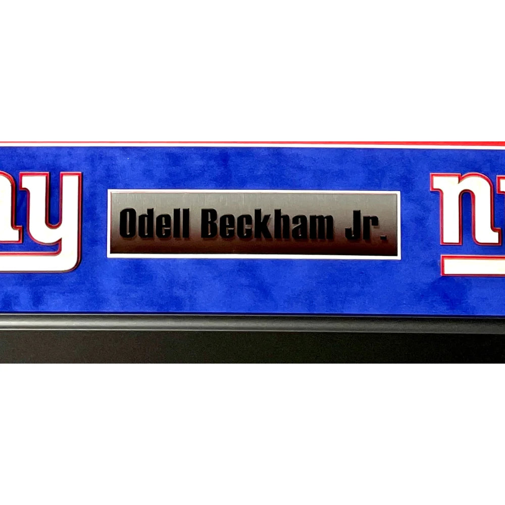Odell Beckham Jr Autographed New York Giants Football Memorabilia - Signed 16x20 Framed Photo with JSA COA (11/23/14) - Perfect for Sports Collectors, Man Cave Decor & Giants Fan Gifts