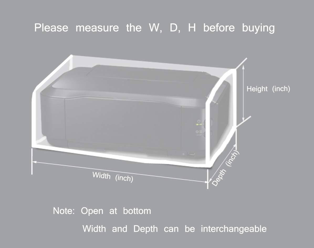 HP DeskJet 3750/3755/3752/3720/3760 Printer Dust Cover - 15.9x6.97x5.55 Inch Protective Case for J9V91A#B1H/F5S23A Models | Perfect for Home & Office Printer Protection