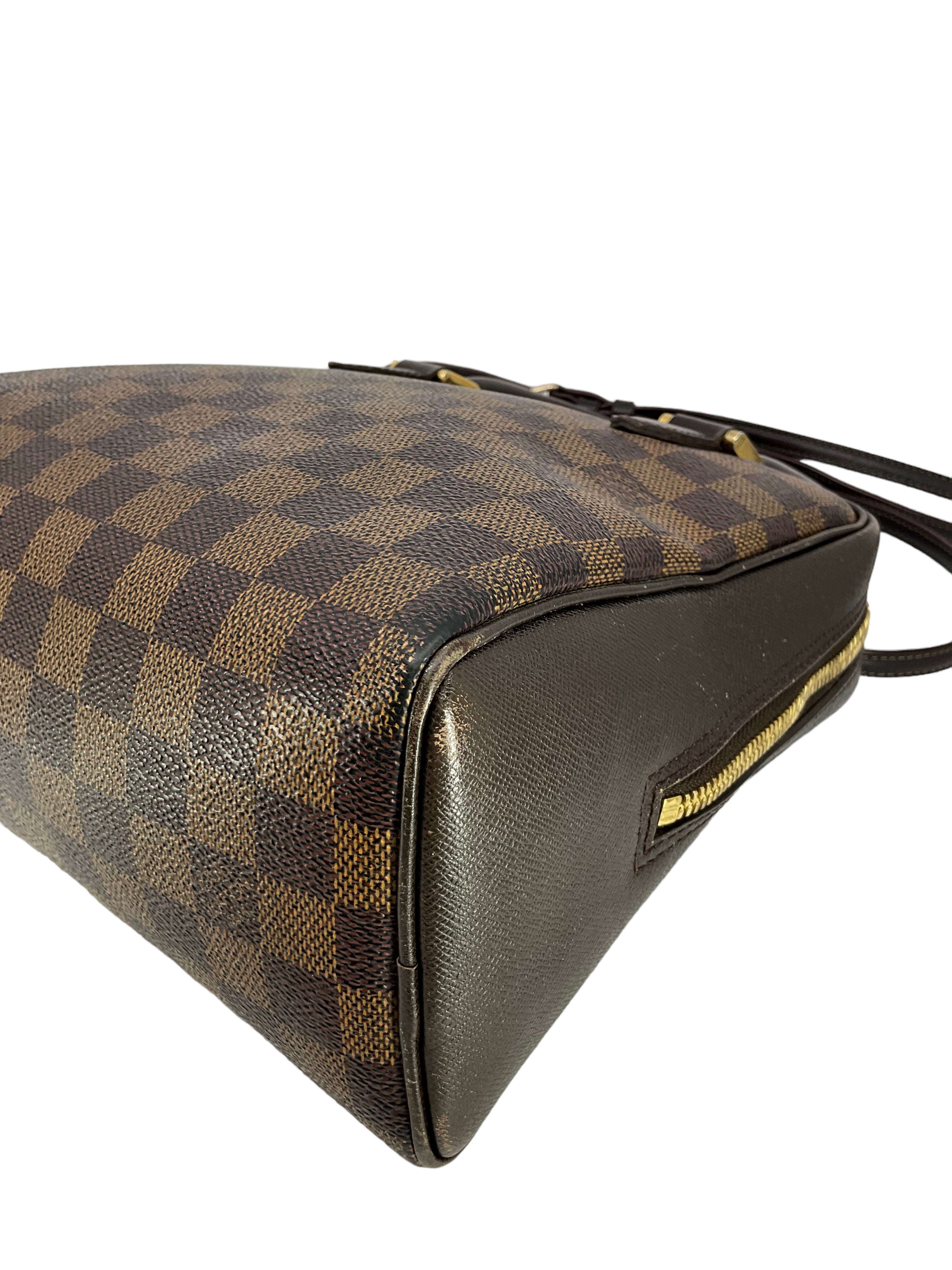 Louis Vuitton Damier Ebene Brera Crossbody Bag - Luxury Designer Handbag for Women | Perfect for Work, Travel & Evening Events