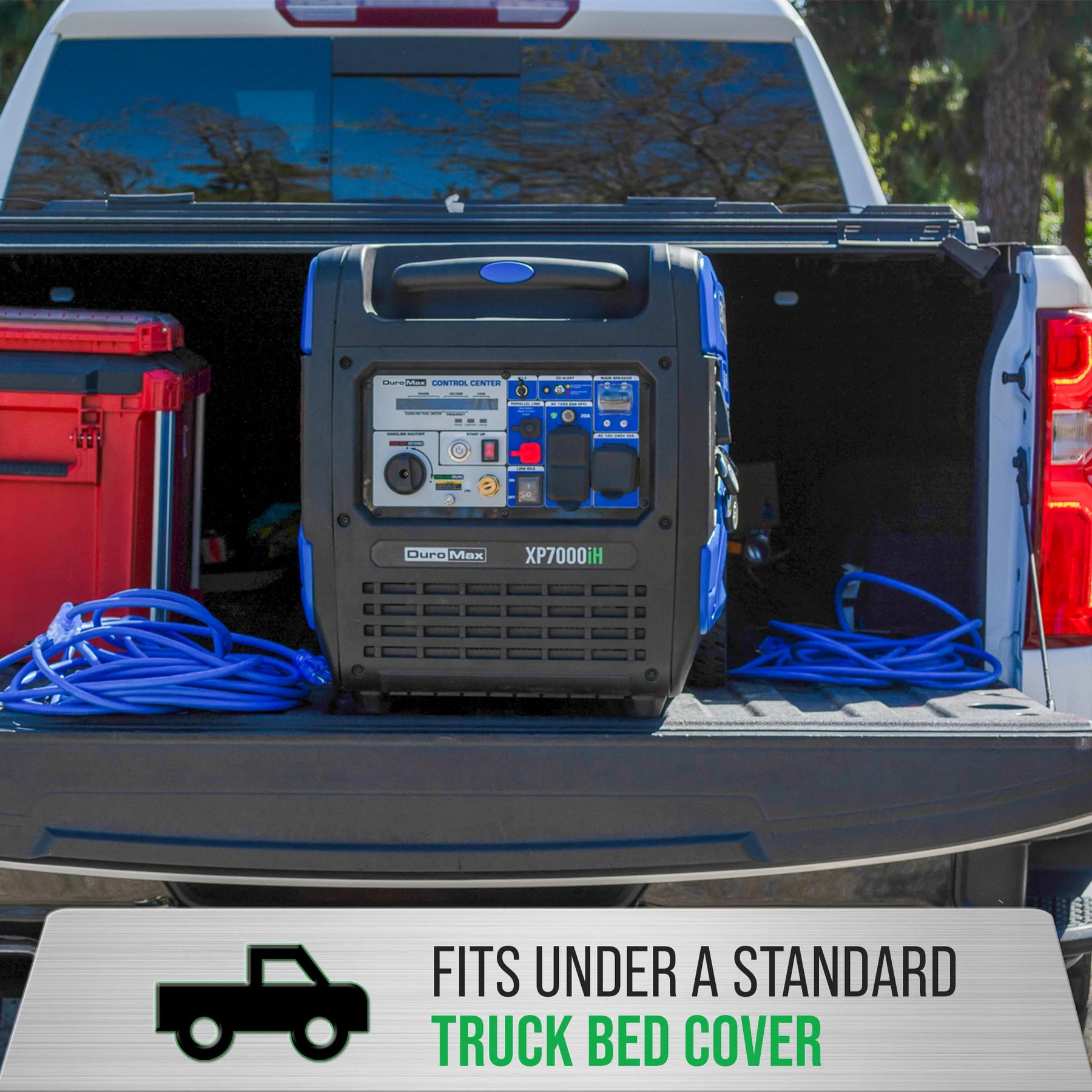 DuroMax XP7000iH 5500W/7000W Dual Fuel Portable Generator - Gas & Propane Powered with Remote Start, Inverter Technology & CO Alert - Perfect for Home Backup Power, Camping & Outdoor Activities