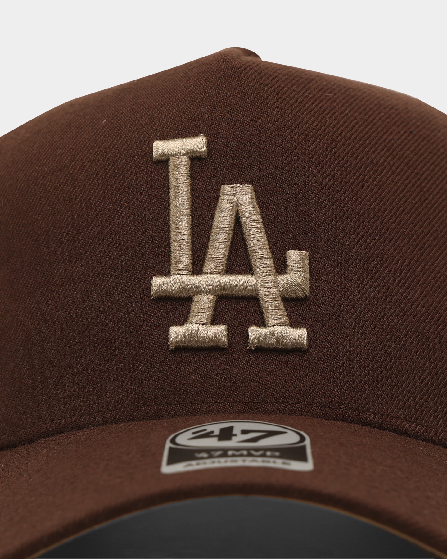 47 Brand Los Angeles Dodgers Replica 47 MVP DT Snapback Hat - Adjustable Brown & Khaki Baseball Cap for Men & Women - Perfect for Games, Streetwear & Casual Outfits