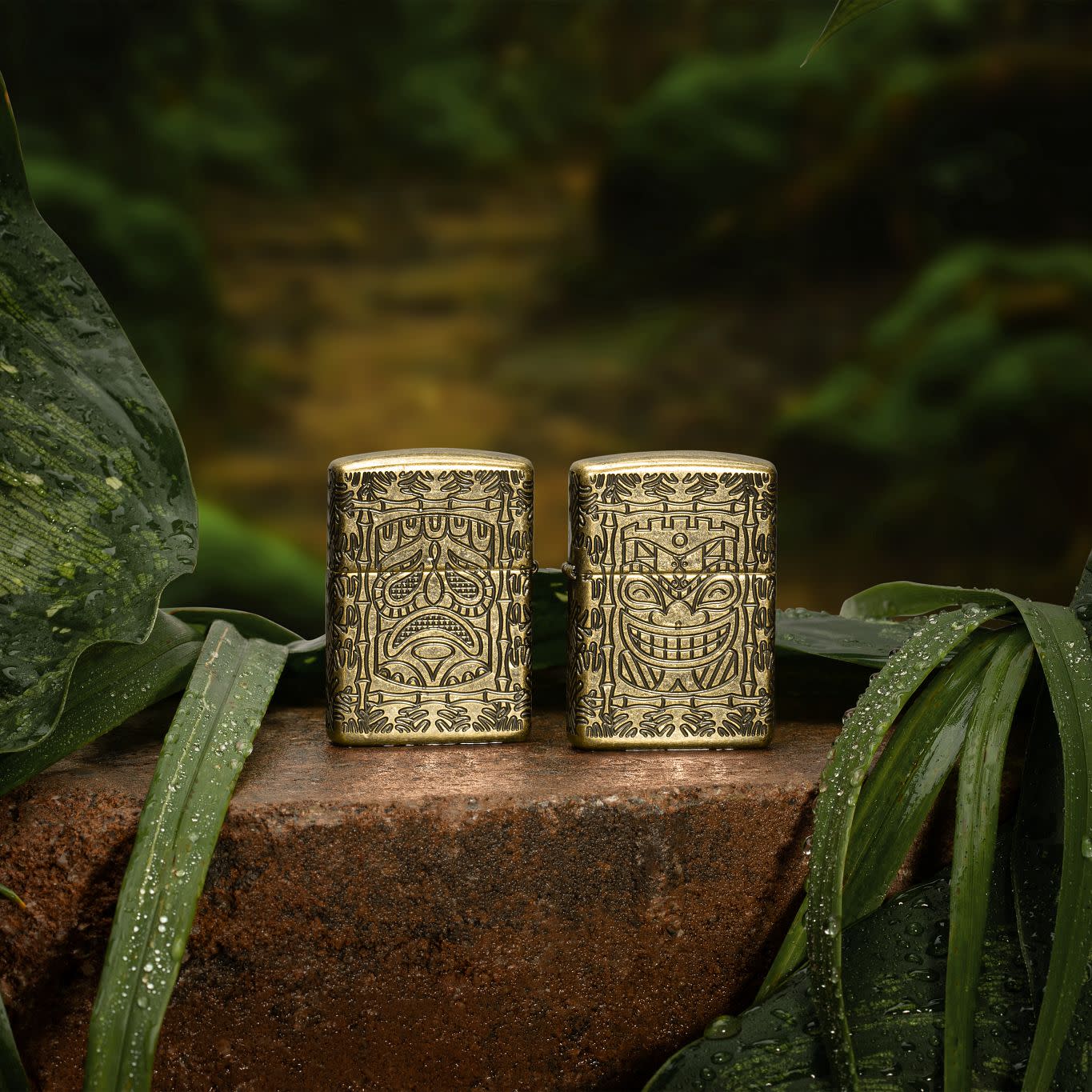 Tiki Brass Design - Handcrafted Polynesian-Inspired Brass Decor for Home & Bar - Perfect for Tropical Themed Parties, Luaus, and Beach House Decor