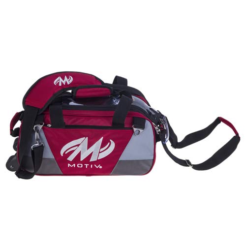 Motiv Ballistix 2-Ball Bowling Tote Bag - Red | Durable Bowling Accessory for League Play & Practice | Perfect for Bowling Enthusiasts & Pro Players
