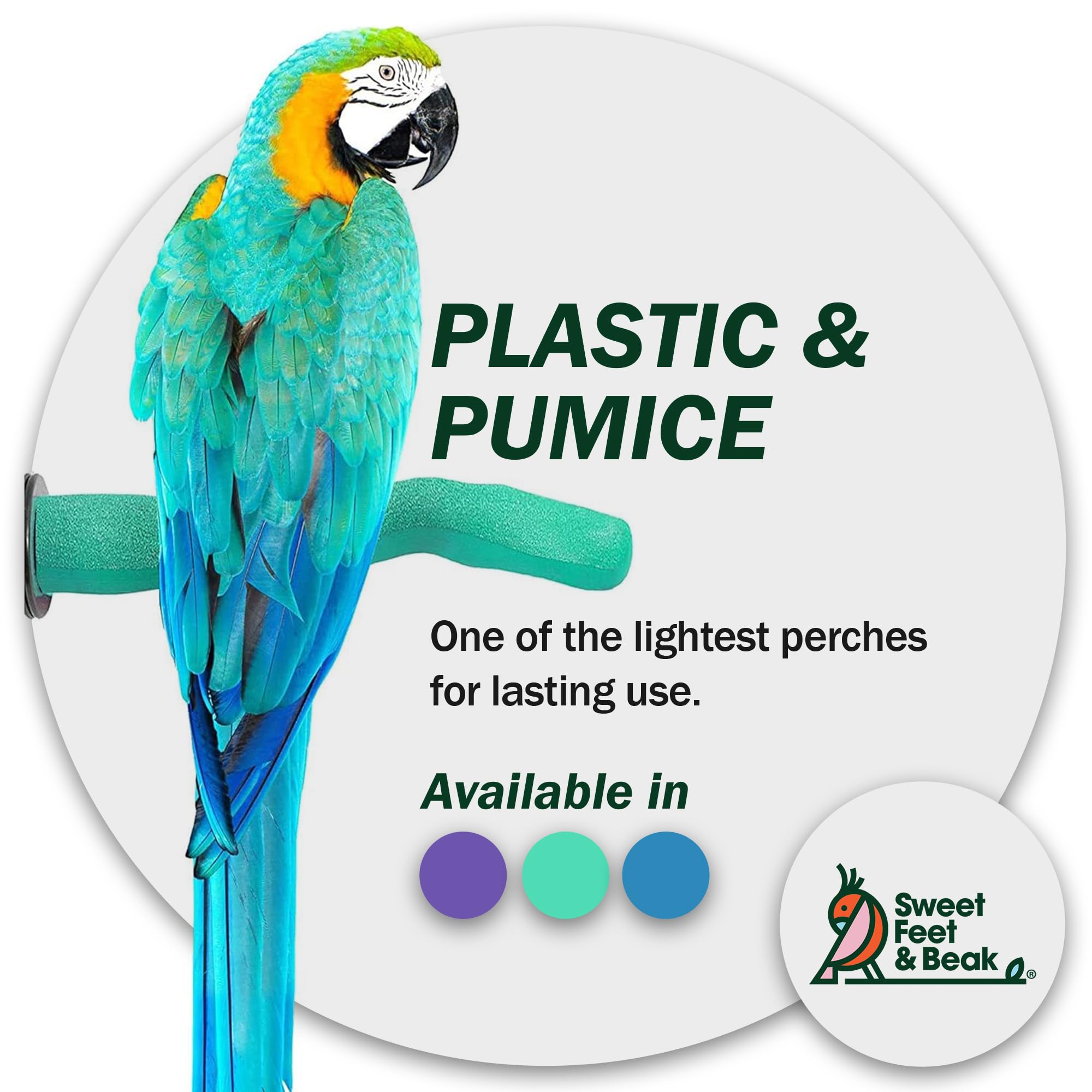 Natural Pumice Perch for Birds - 8