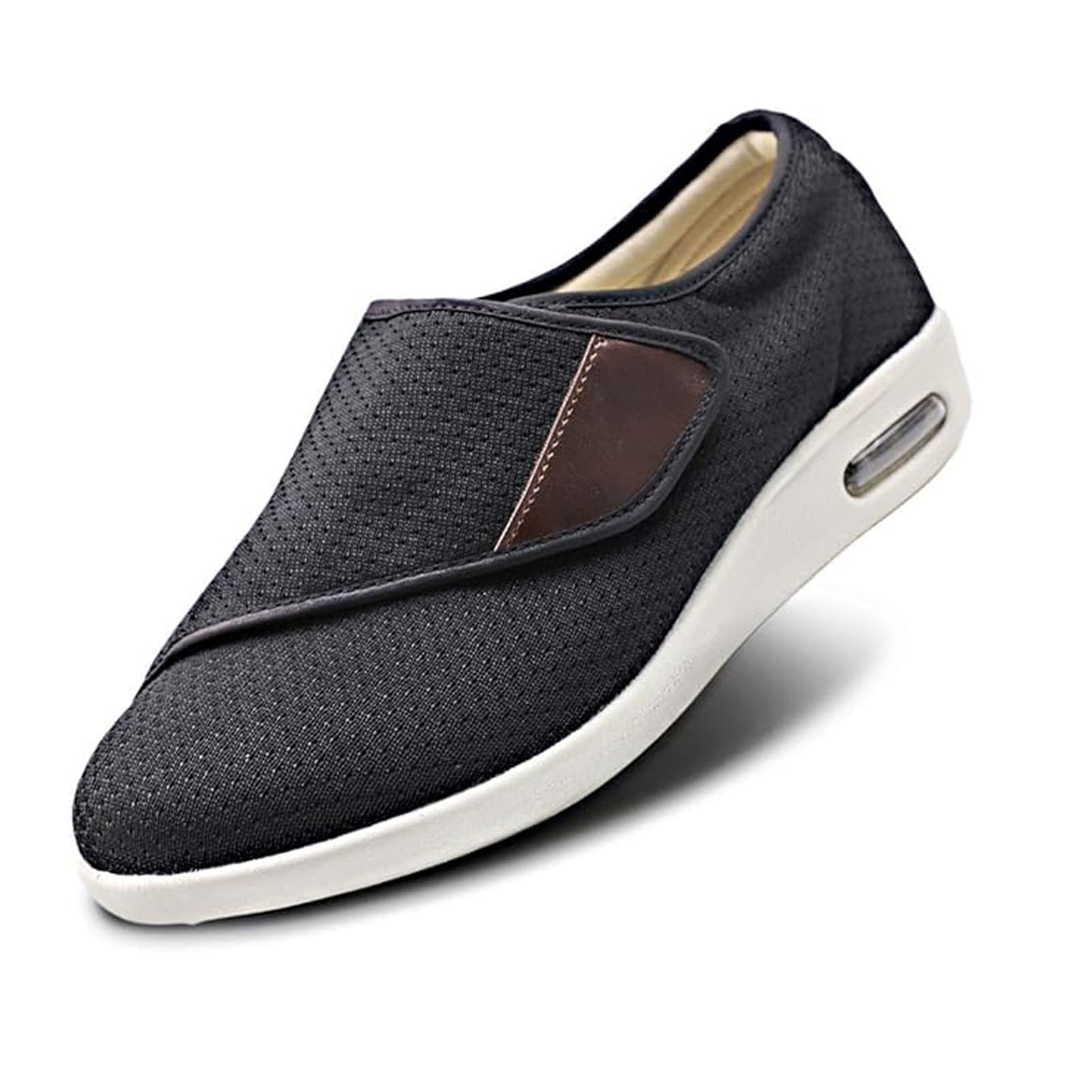 **Men's Extra Wide Diabetic Walking Sneakers – Adjustable Closure, Lightweight & Supportive for Swollen Feet, Edema – Ideal for Casual Wear, Daily Walking & Foot Comfort**