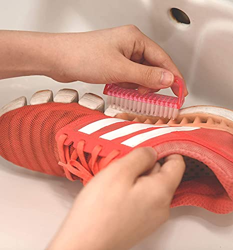 Shidara Nail Brush Set - 4 Pack Multicolor Handle Grip Scrubber for Toes & Fingernails Cleaning | Perfect for Pedicure, Manicure & Home Spa Care