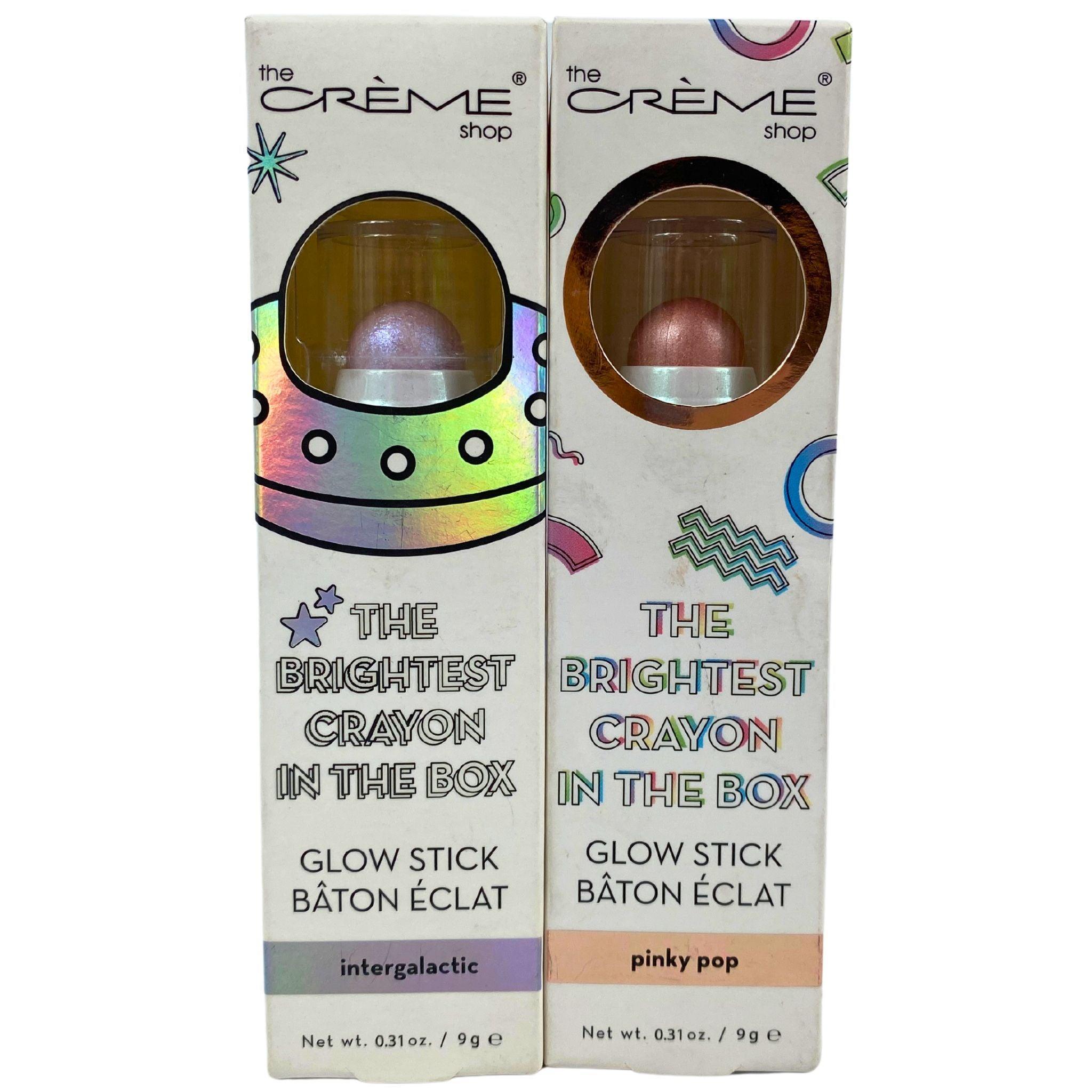 The Creme Shop Brightest Crayon In The Box Glow Stick Set - 0.31oz (58 Pieces) for Face Painting, Halloween Makeup & Festival Body Art