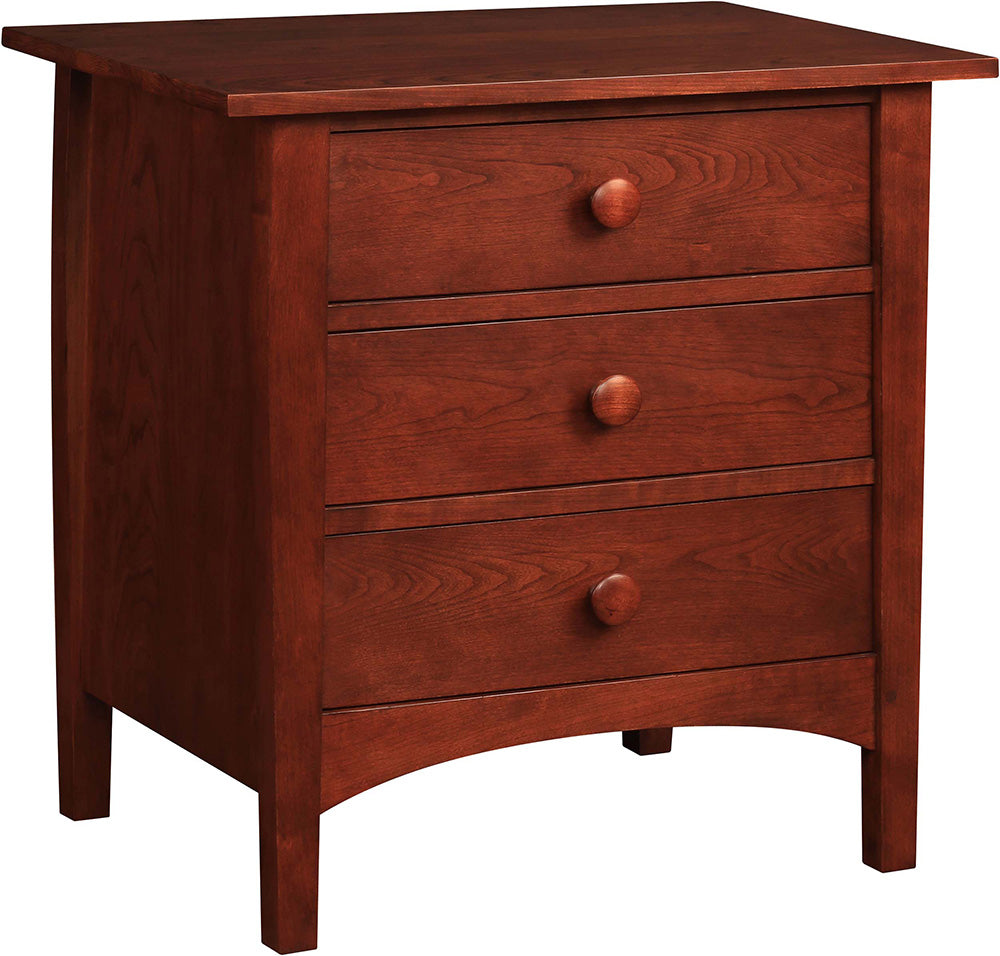 Harvey Ellis 3-Drawer Nightstand - Modern Bedside Table with Storage for Bedroom, Living Room & Guest Room