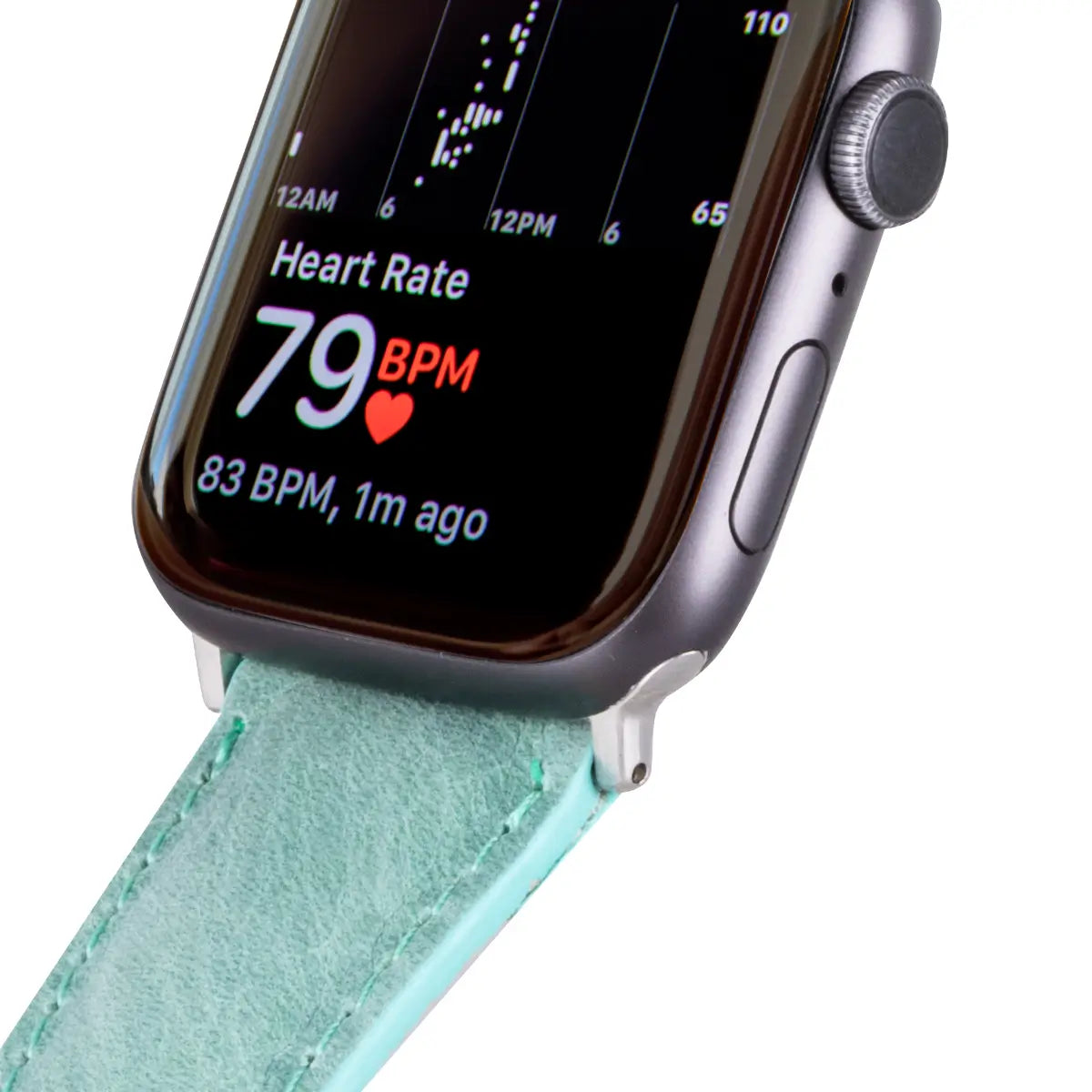 Premium Sea Green Genuine Leather Apple Watch Band - Stylish & Durable Replacement Strap for Workouts, Office & Everyday Wear