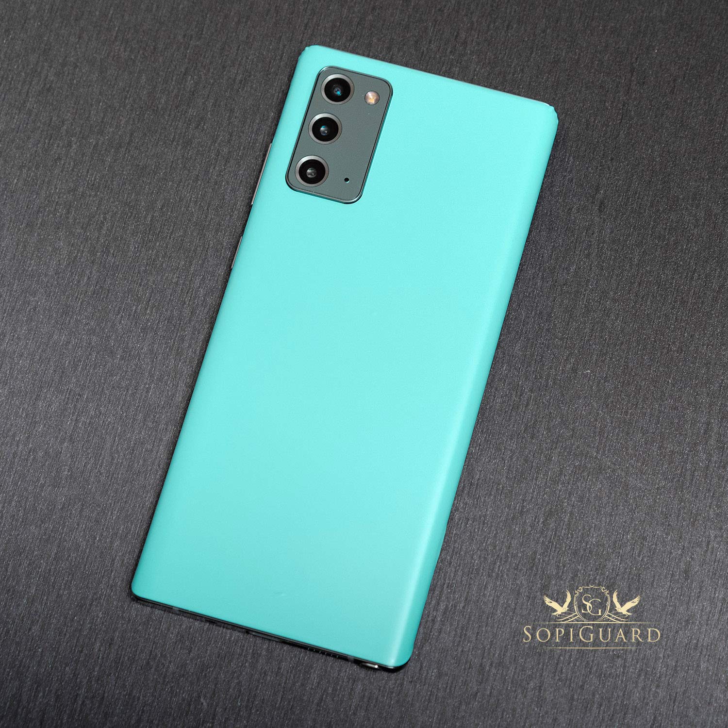 SopiGuard Full Body Skin Sticker for Microsoft Surface Duo 2 (2021) - Edge-to-Edge Protection, Satin Turquoise Blue Vinyl Decal for Front & Back Panels | Perfect for Work, Travel & Everyday Use