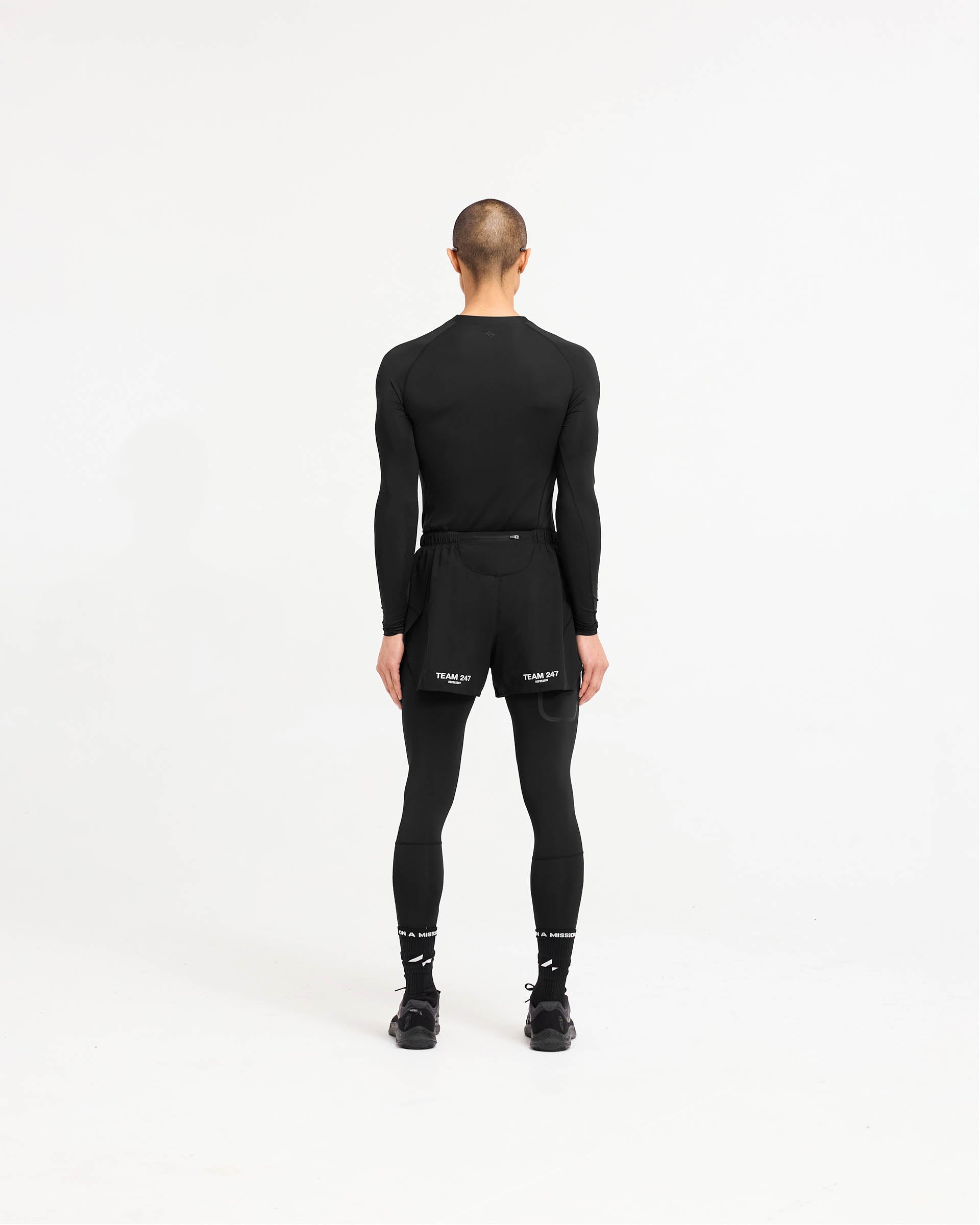 247 Compound Legging - High Waist Workout Leggings for Women, Black - Perfect for Yoga, Running & Gym