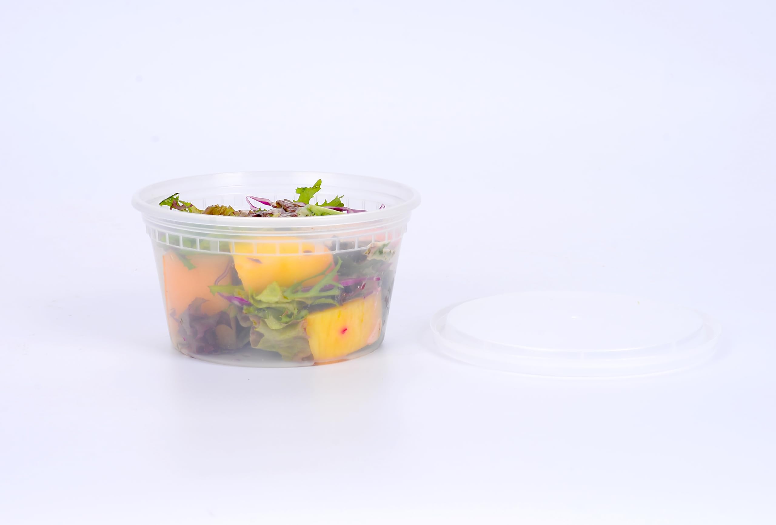 12-Pack 25 Sets BPA-Free Plastic Food Storage Containers with Airtight Lids | Microwave, Freezer & Dishwasher Safe | Heavy Duty Meal Prep Containers | Leakproof & Recyclable | Perfect for Leftovers, Lunches & Bulk Food Storage