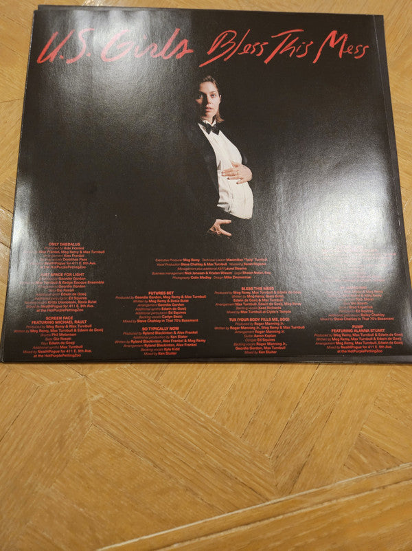 Bless This Mess LP Album Limited Edition Red Vinyl Mint Condition - U.S. Girls - Perfect for Record Collectors & Music Enthusiasts