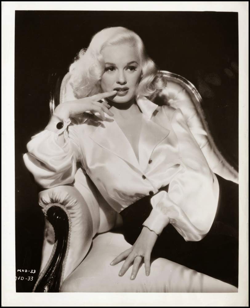 Mamie Van Doren Finger on Lip Vintage Photo Print - 8x10 Inches, Retro Hollywood Glamour Wall Art for Home, Office & Movie Themed Decor