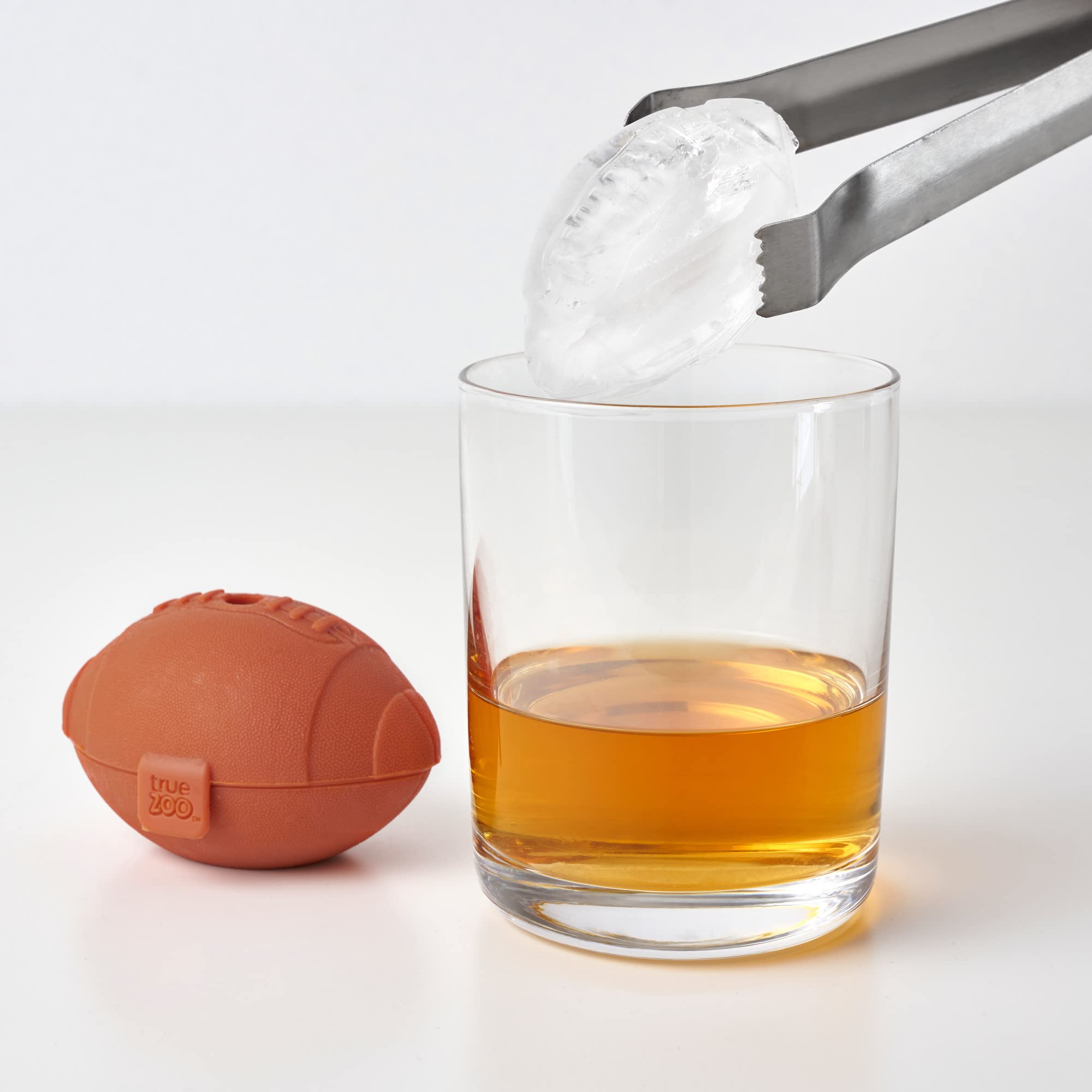 2 Inch Football-Shaped Silicone Ice Mold - Dishwasher Safe Ice Sphere Maker for Cocktails & Drinks - Perfect for Sports Fans & Game Day Parties - Set of 1