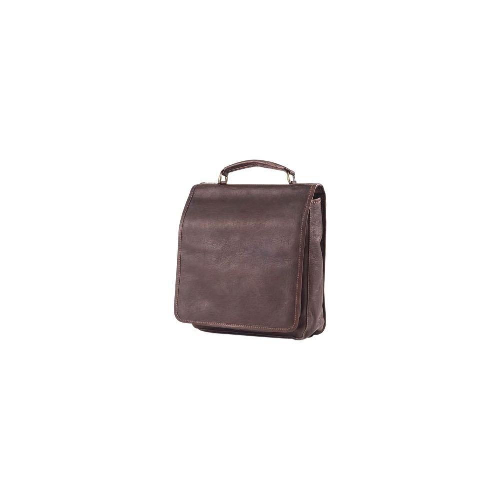 Genuine Vachetta Leather Hip To Be Square Backpack in Café Brown - Stylish & Durable for Work, Travel & College