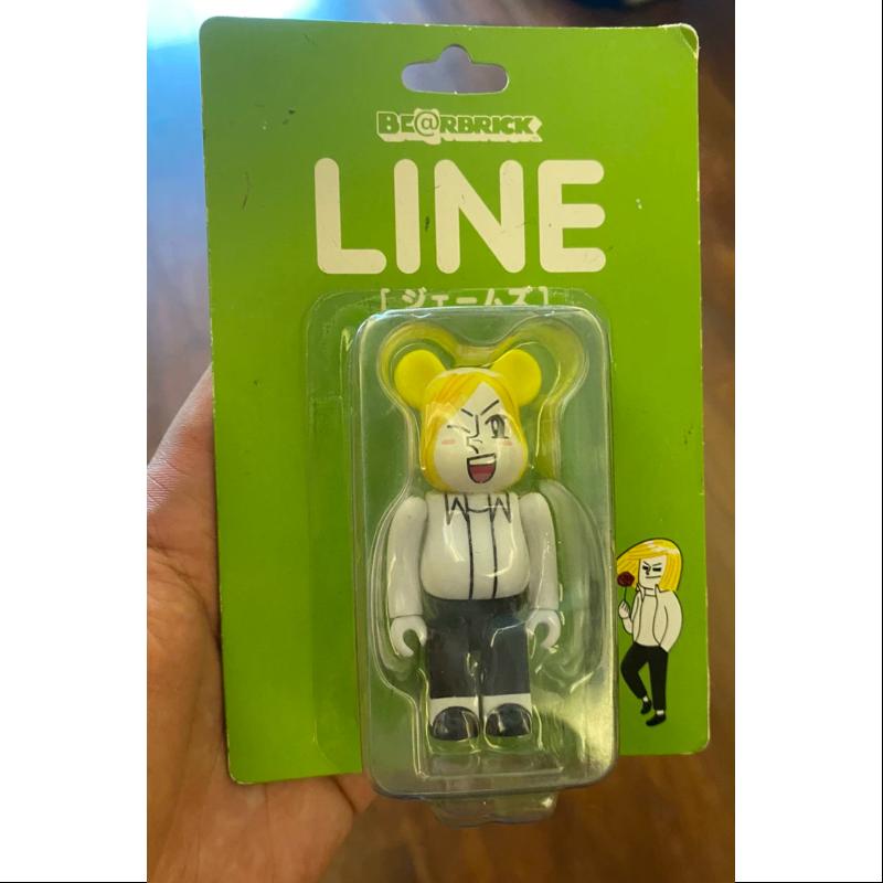 Limited Edition Medicom Be@rbrick 100% Bearbrick LINE JAMES GREEN Collectible Figure - Perfect for Display, Gifts & Anime Collections